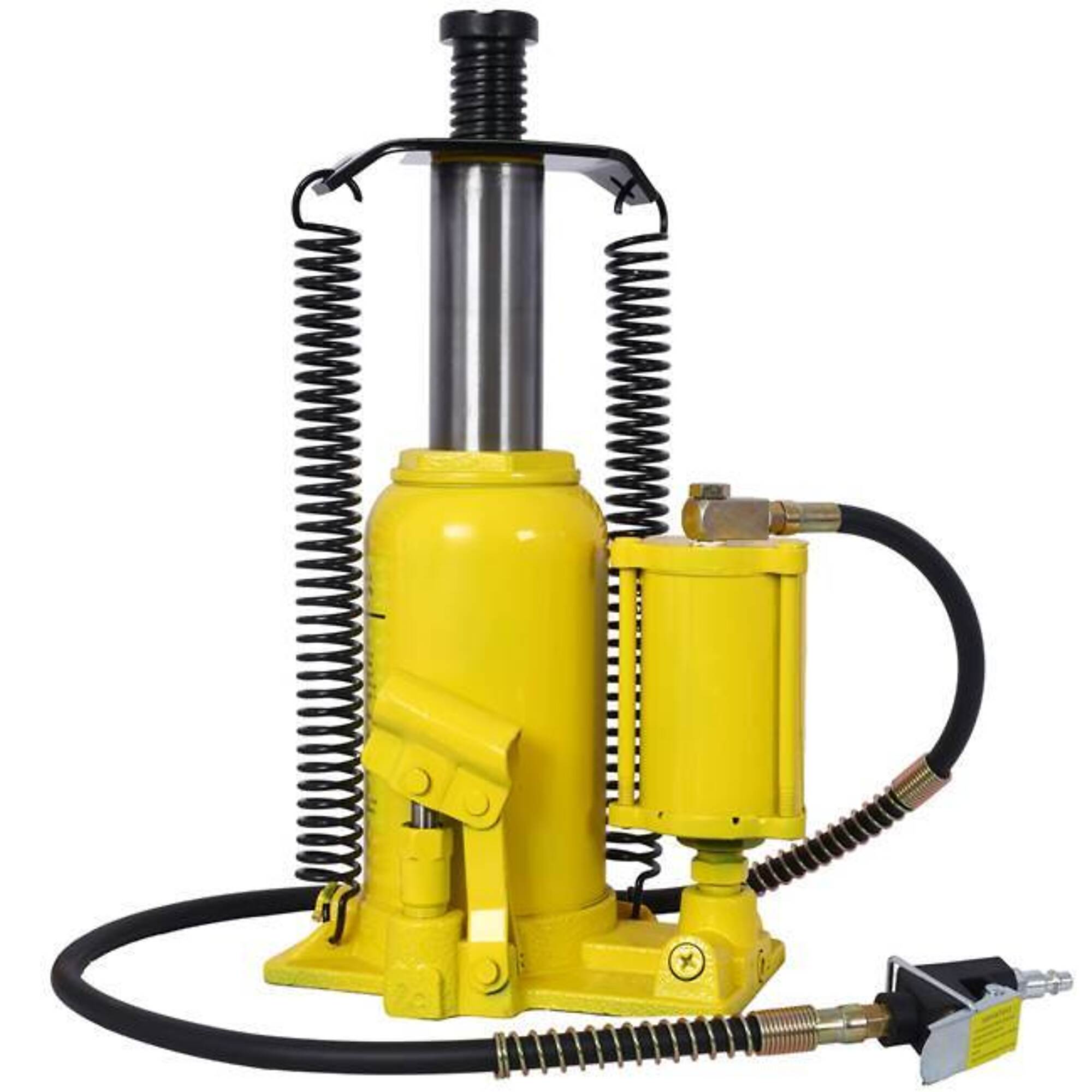 TMB Air Hydraulic Bottle Jack — 20 Ton, Yellow, Model# BAC-W465P146637