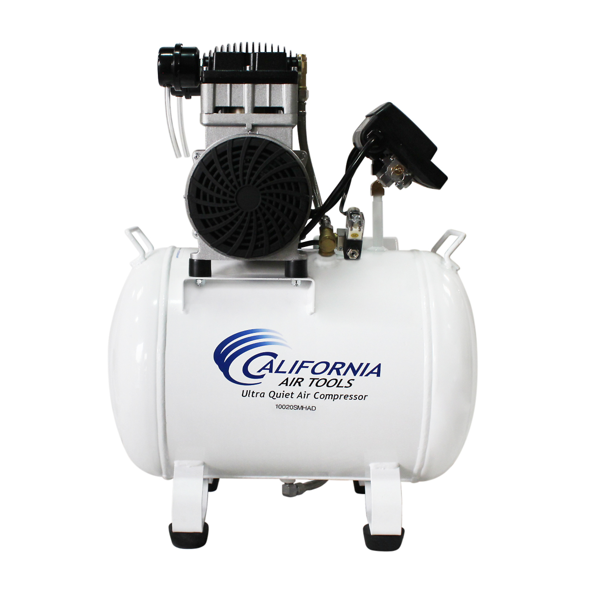 California Air Tools 10020SMHAD&nbsp;Powerful 2.0 Hp SMART Ultra Quiet & Oil-Free 10 Gallon Air Compressor with Automatic Drain Valve