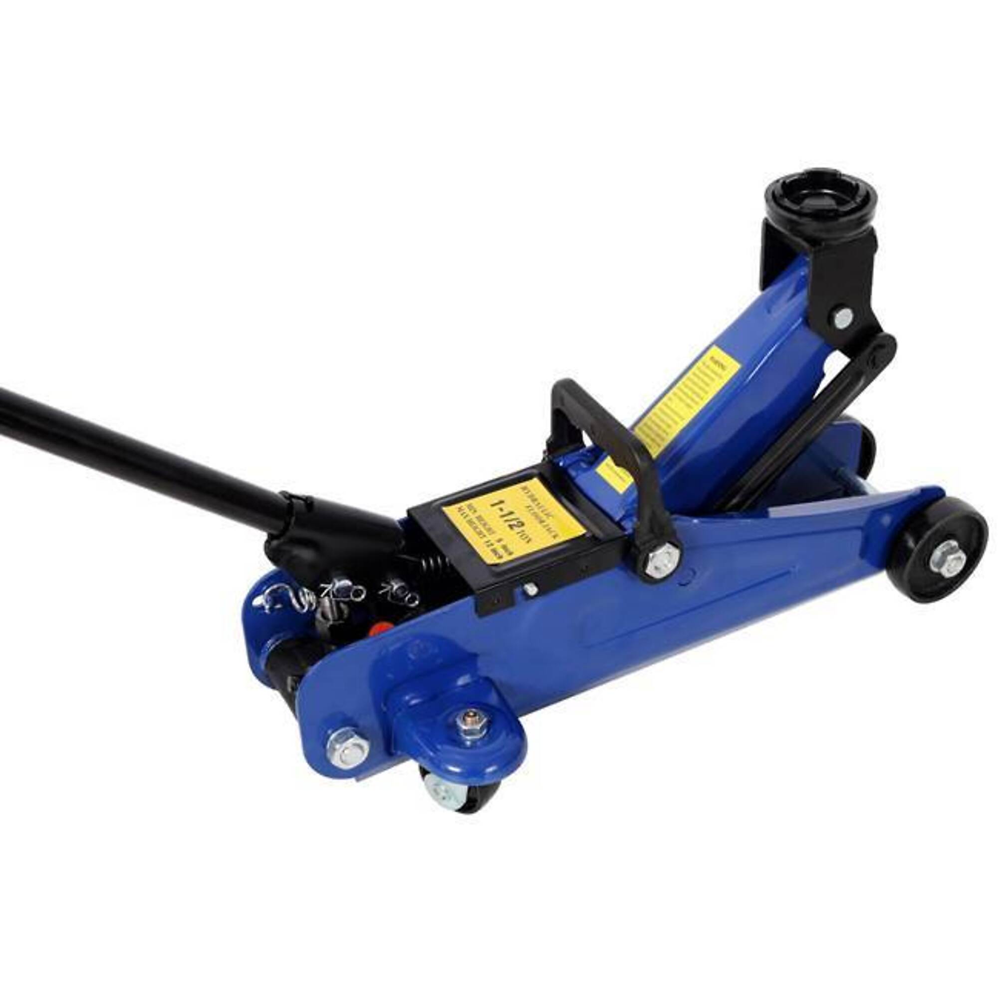 TMB Low Profile Hydraulic Steel Floor Jack — 1.5 Ton, Blue, Model# BAC-W465P330680