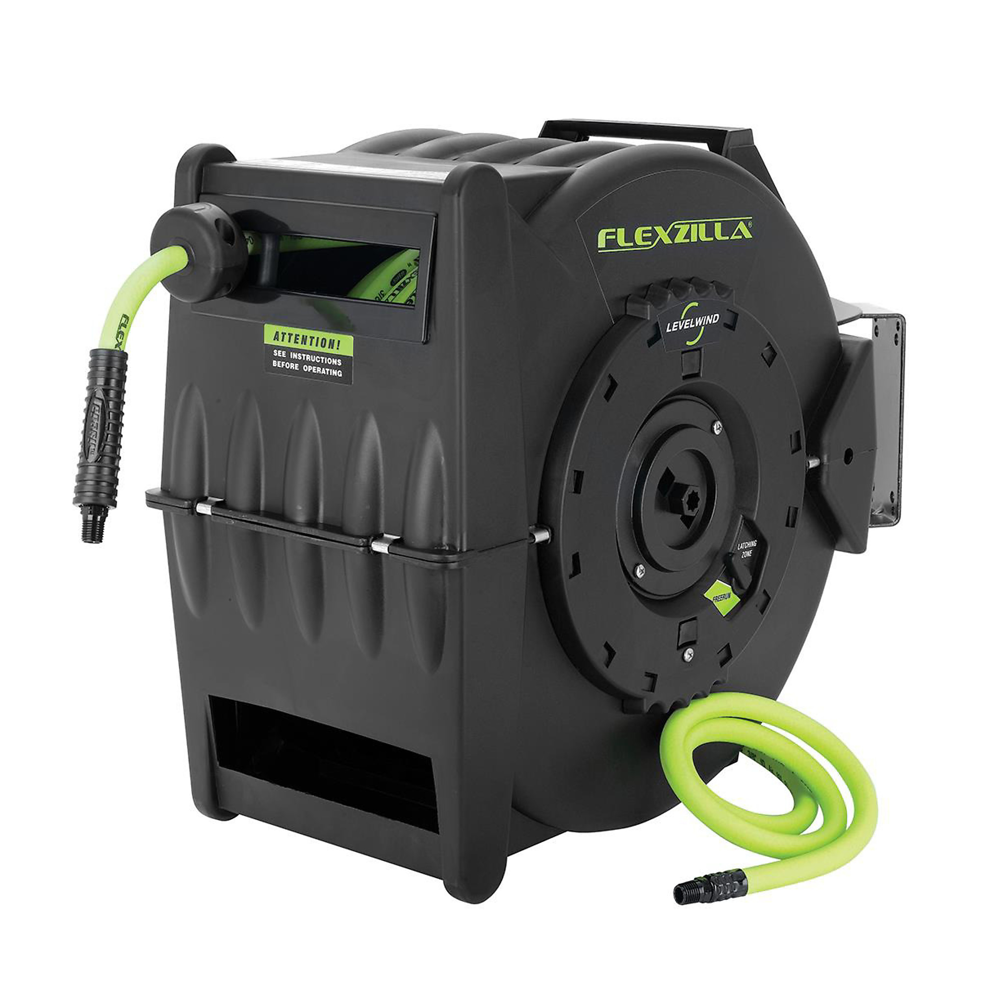 Legacy Manufacturing Levelwind Retractable Flexzilla Air Hose Reel — 3/8in. x 75ft., Model# LEGL8306FZ