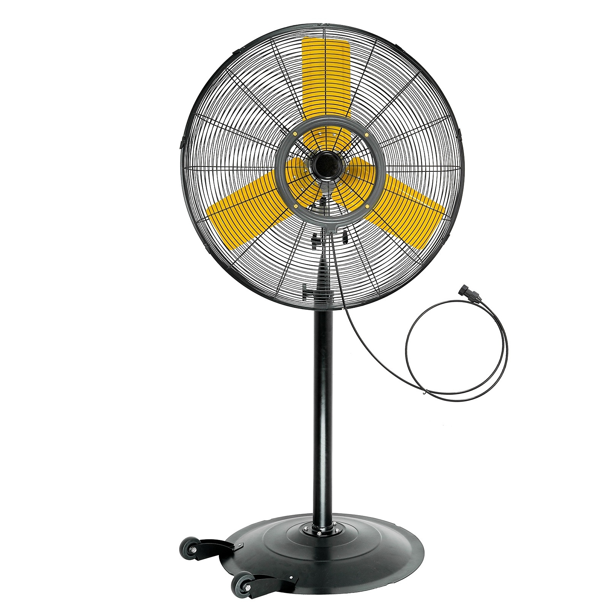EdenDirect 30 in. 3-Speed 8800 CFM 1/4HP Motor Oscillating High Velocity Outdoor Misting Pedestal Fan with IP44 Waterproof