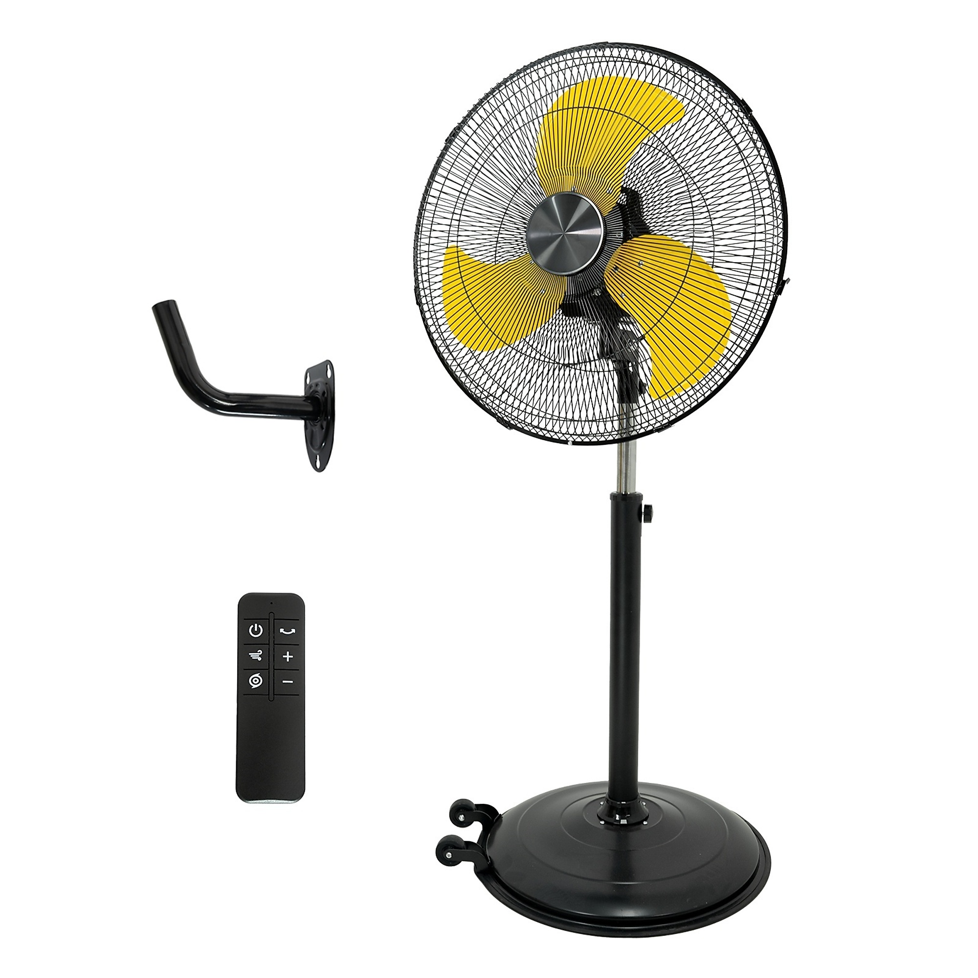 EdenDirect 22 in. 9-Speed 5300 CFM 1/10HP Motor Oscillating Indoor Powerful DC Fan Wall and Stand(2 in 1) with Remote for Indoor