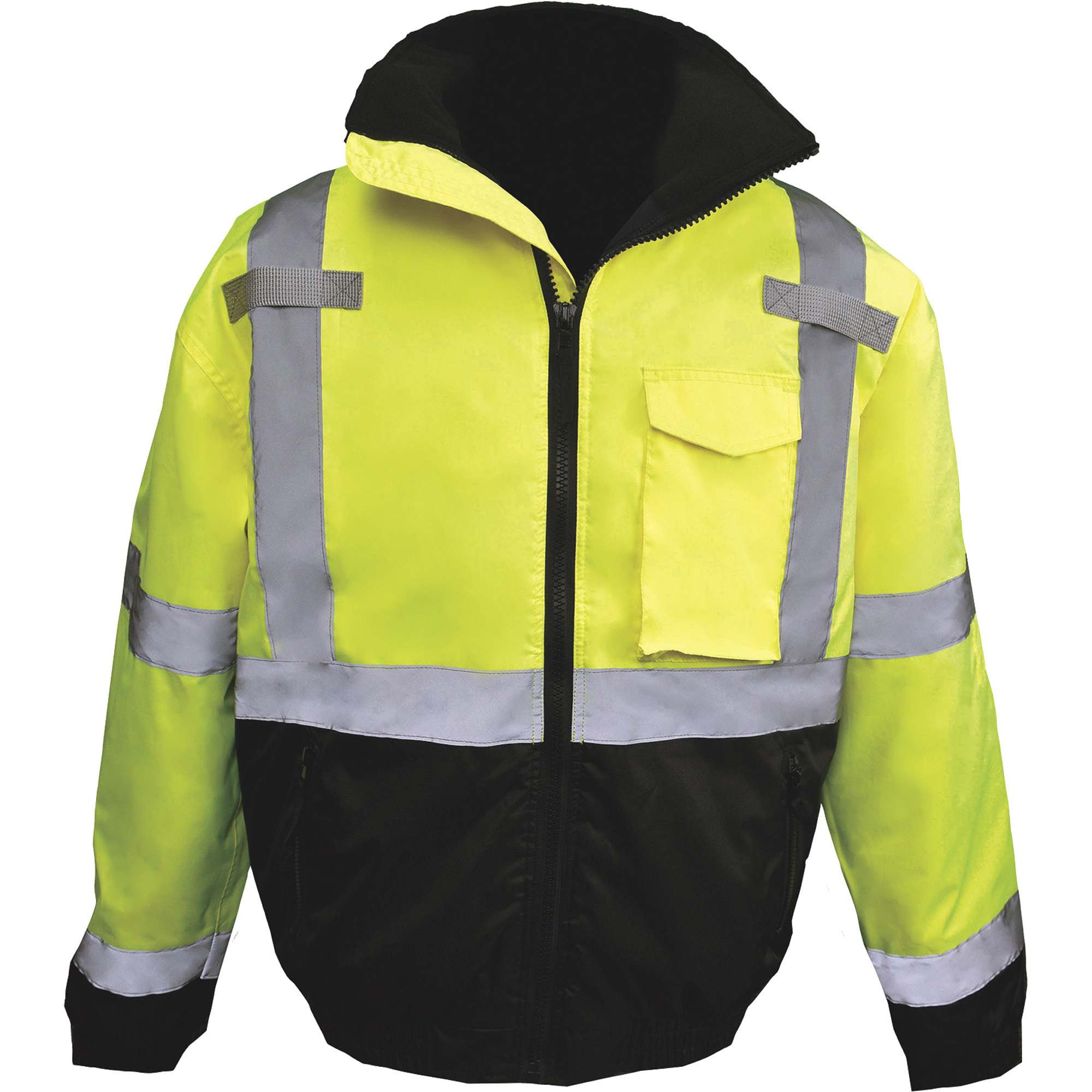 Radians Men's Class 3 Hi-Vis Bomber Jacket , Lime, Large, Model# SJ11QB ...
