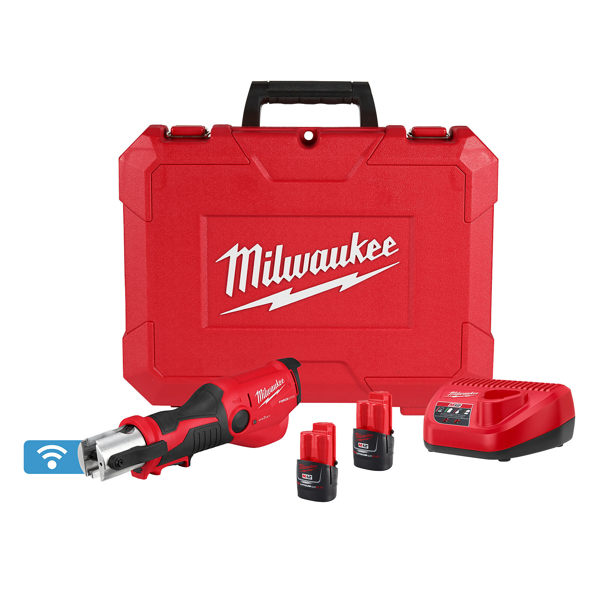Milwaukee, M12™ FORCE LOGIC™ Press Tool Kit w/ ONE-KEY™, Model# 2573-20