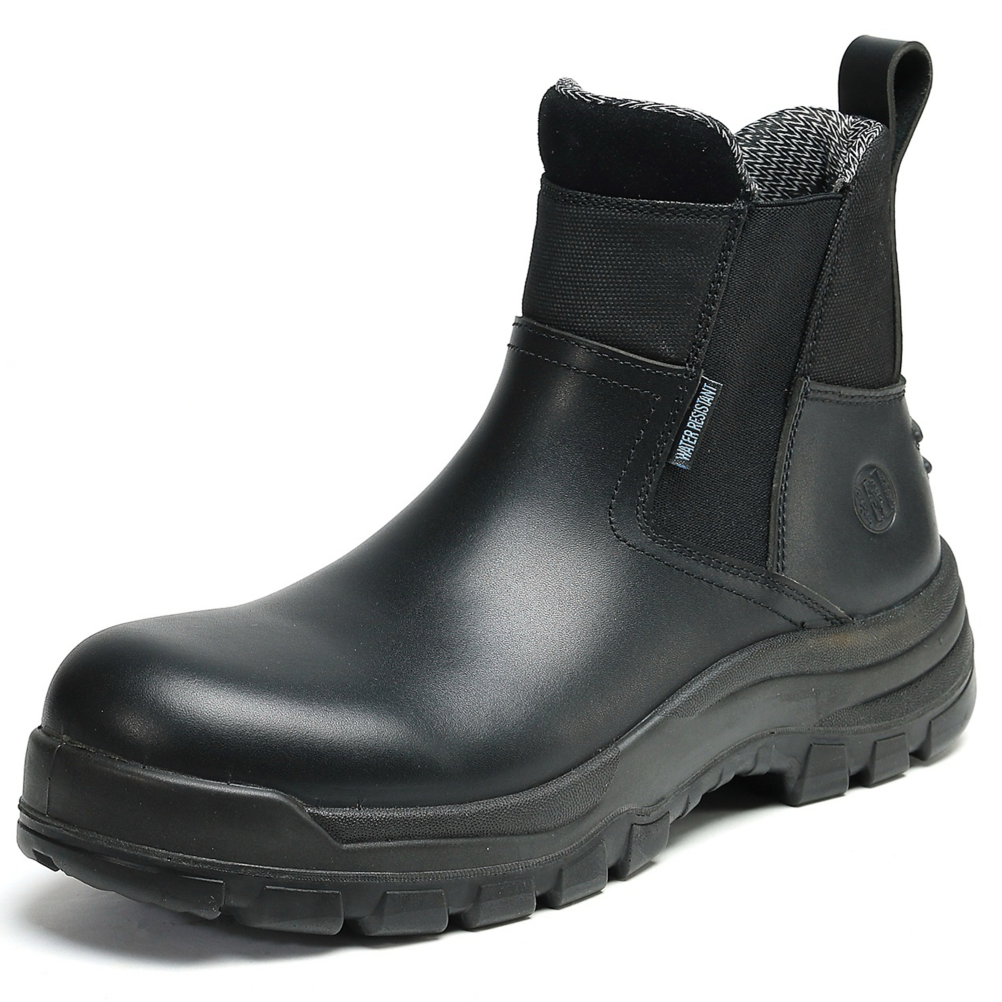 Handpoint 6in Black Chelsea Work Boot