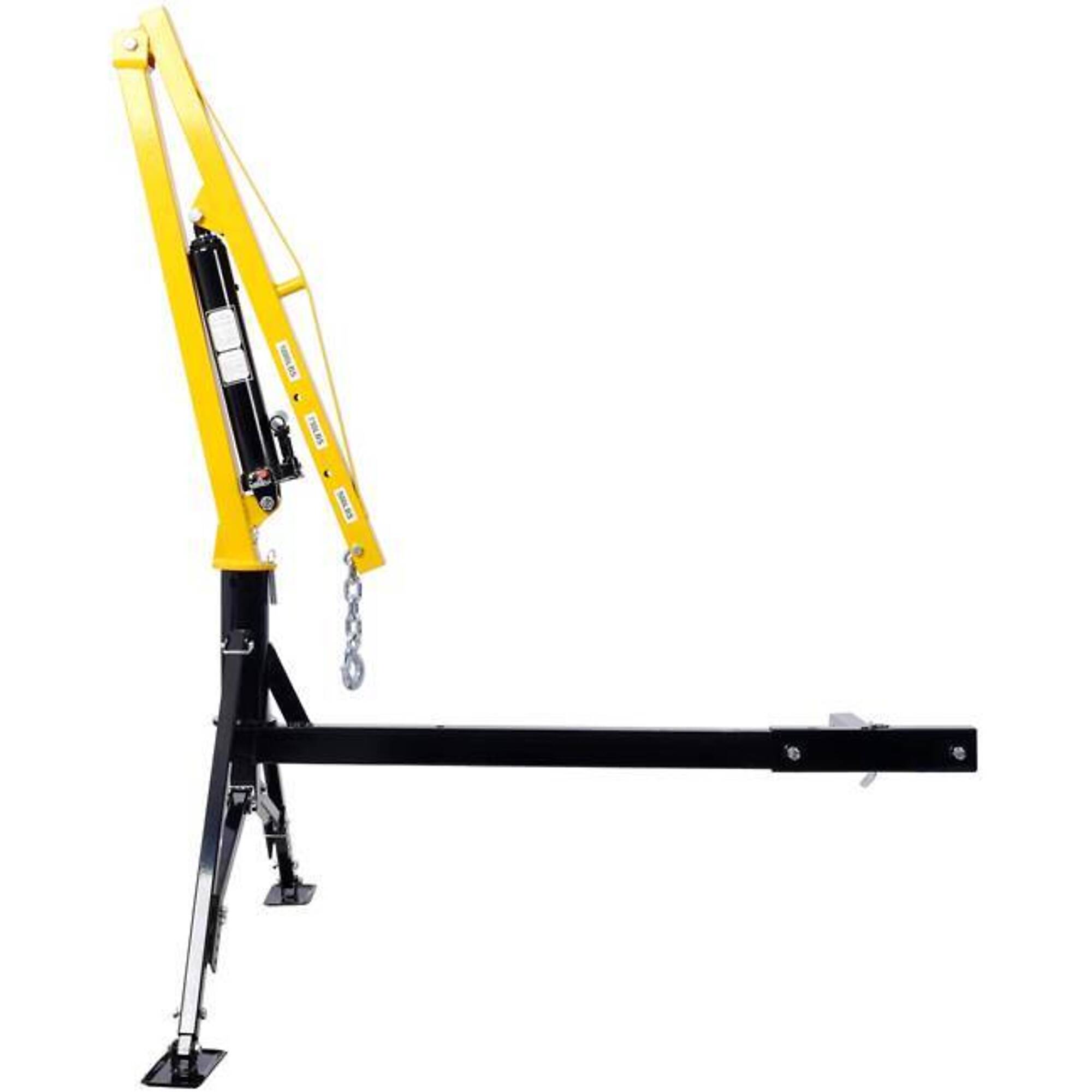 Receiver Hitch Mounted Hydraulic Swivel Crane, 1000 lbs. capacity, BAC-W465130745