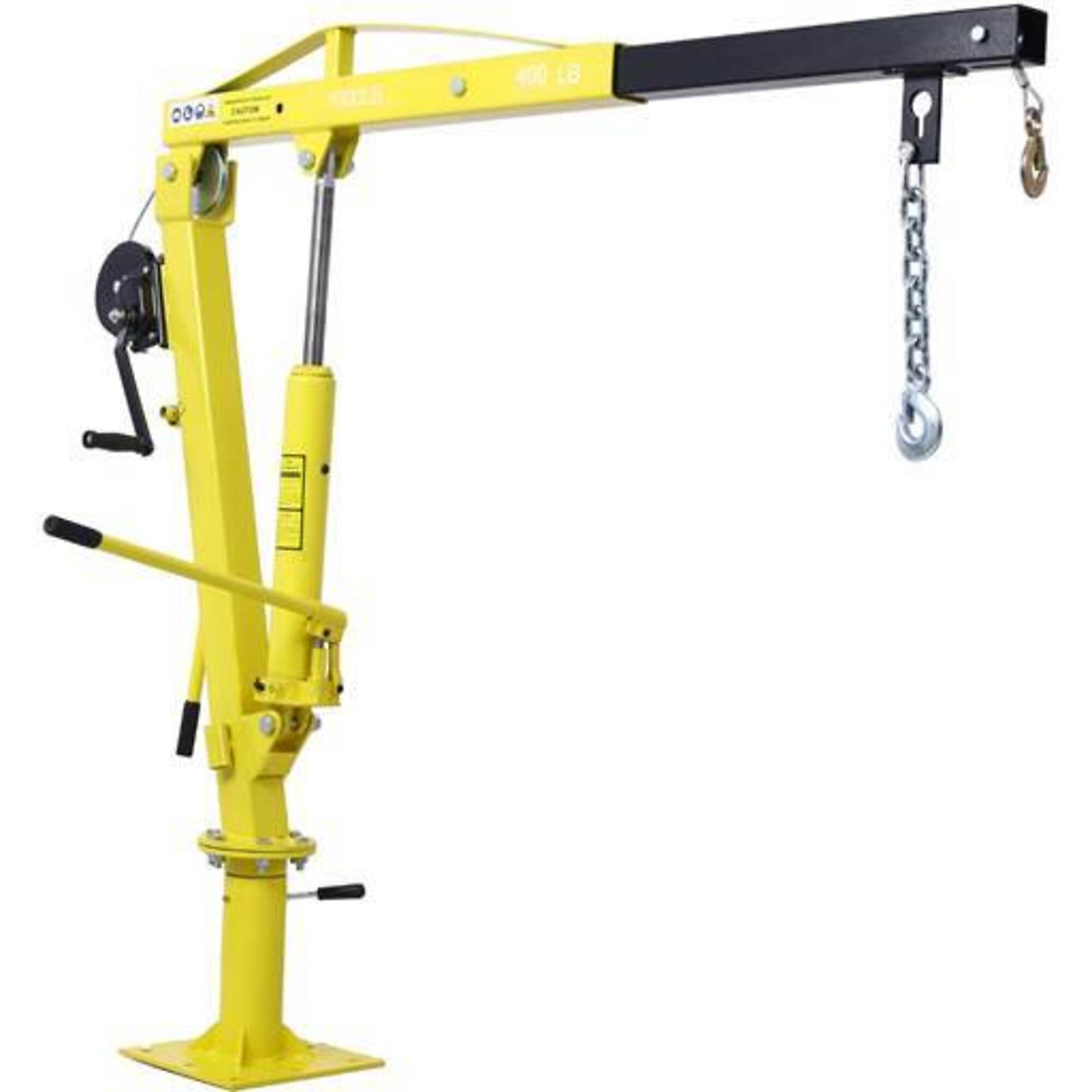Hydraulic Pickup Truck Crane with Hand Winch, 1000 lb. capacity, BAC-W465S00040