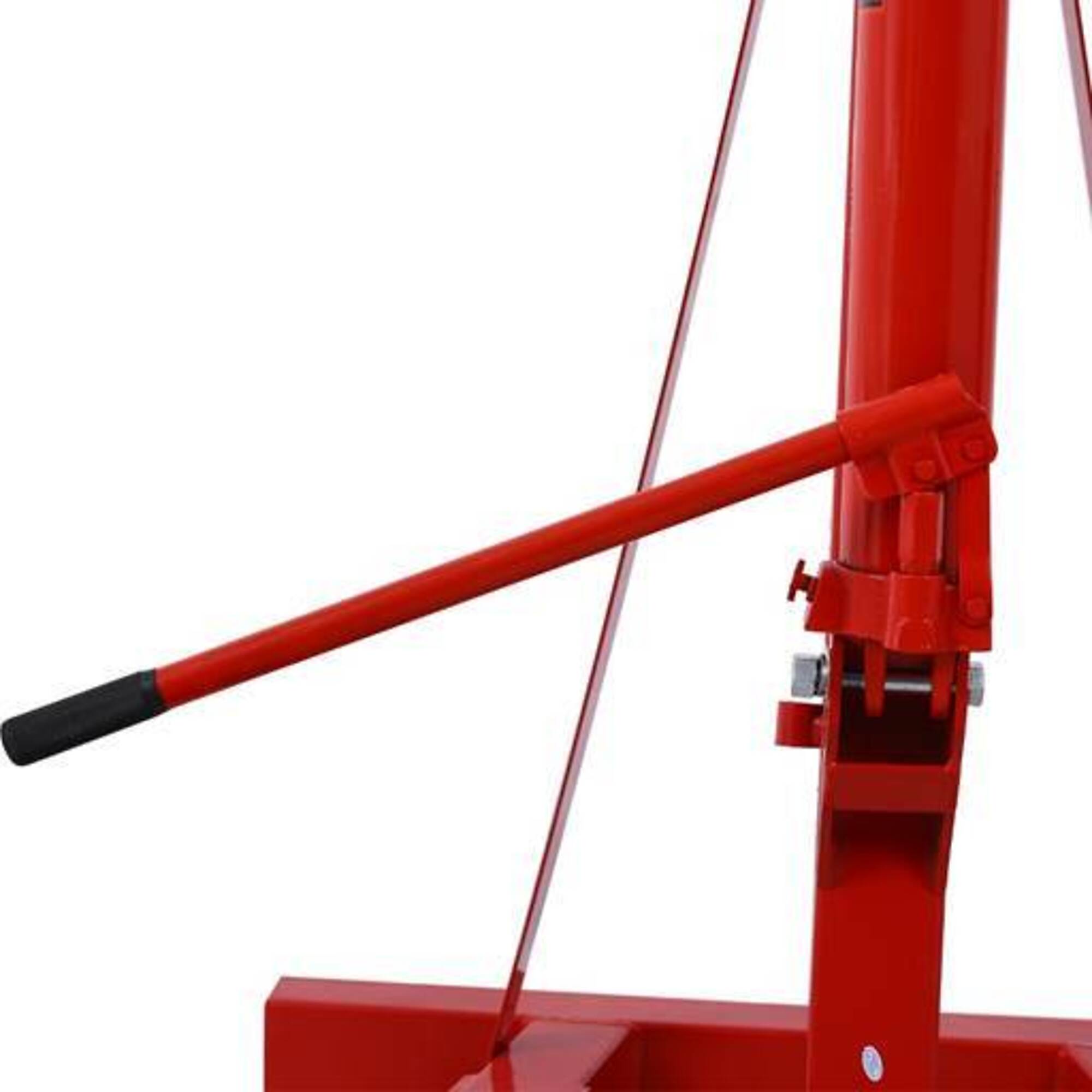 2 Ton Adjustable Folding Shop Crane, red, BAC-W465S00029