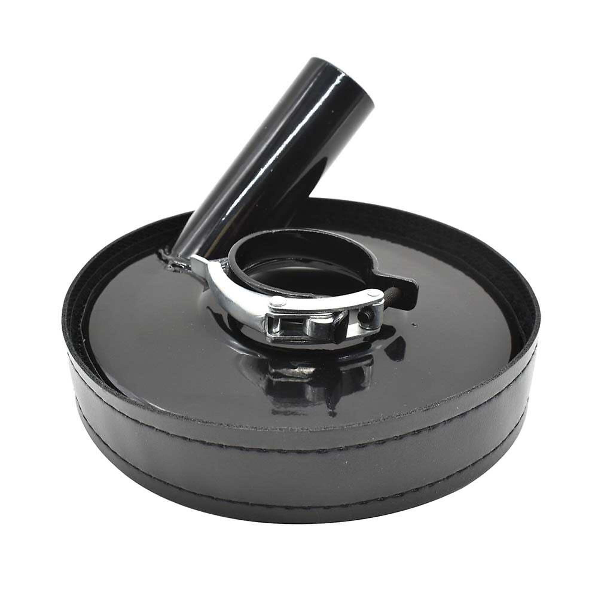 Hardin DC4 4 Inch Vacuum Metal Dust Shroud Cover with 1.75 Inch ID & 1.25 Inch Vacuum Connector