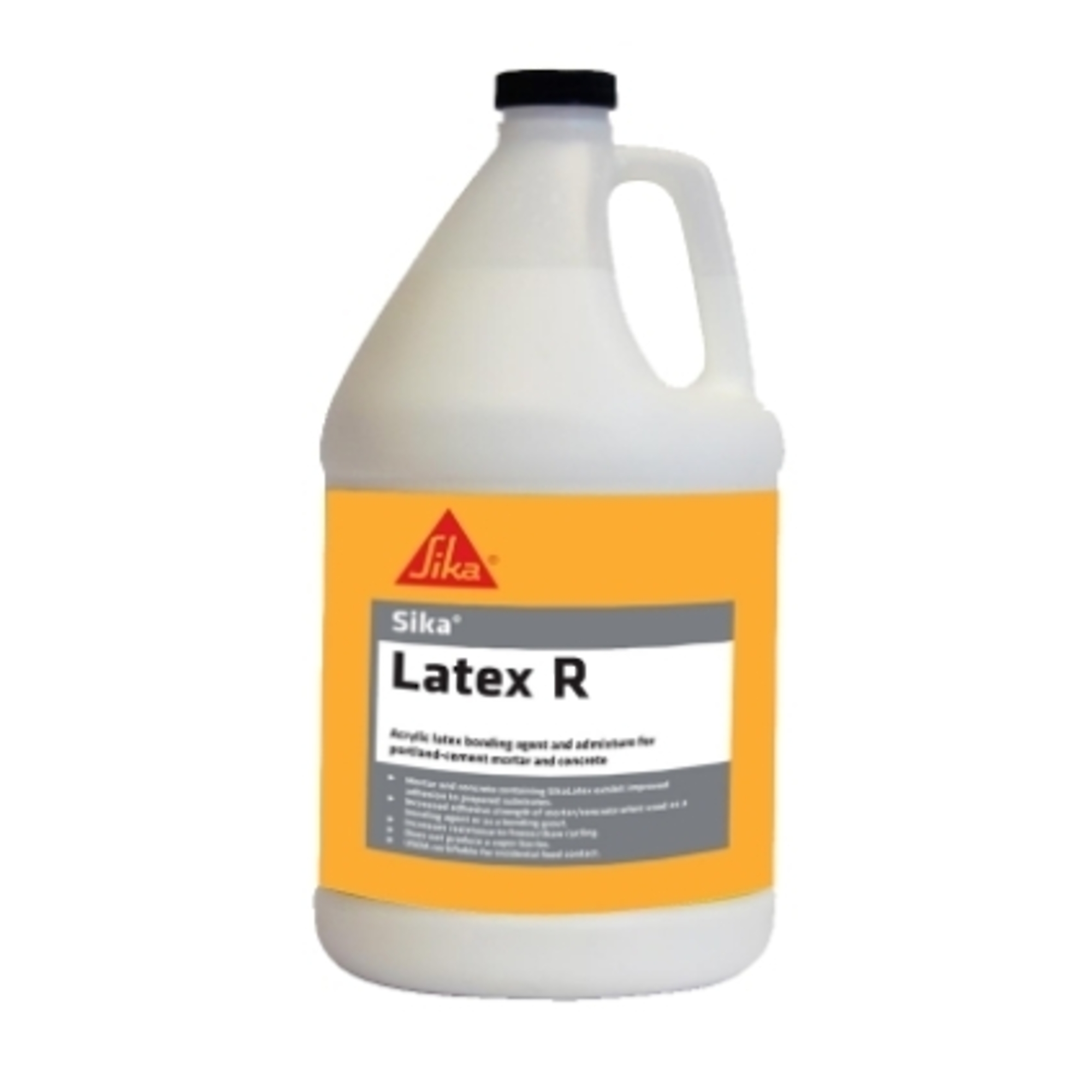 SikaLatex R Acrylic Latex Bonding Agent and Admixture for SikaRepair and SikaQuick 1 Gallon, 4PK