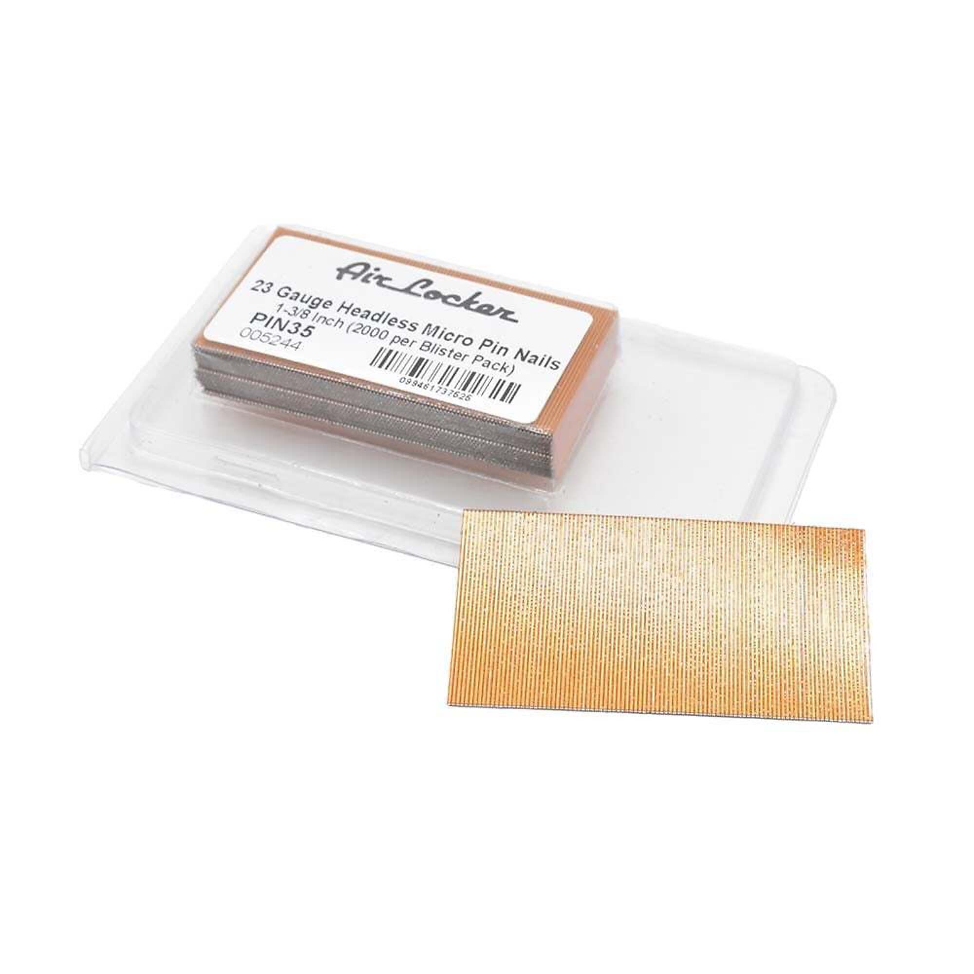Air Locker PIN35 23 Gauge 1-3/8 Inch Headless Micro Pin Nails (2000/Pack)