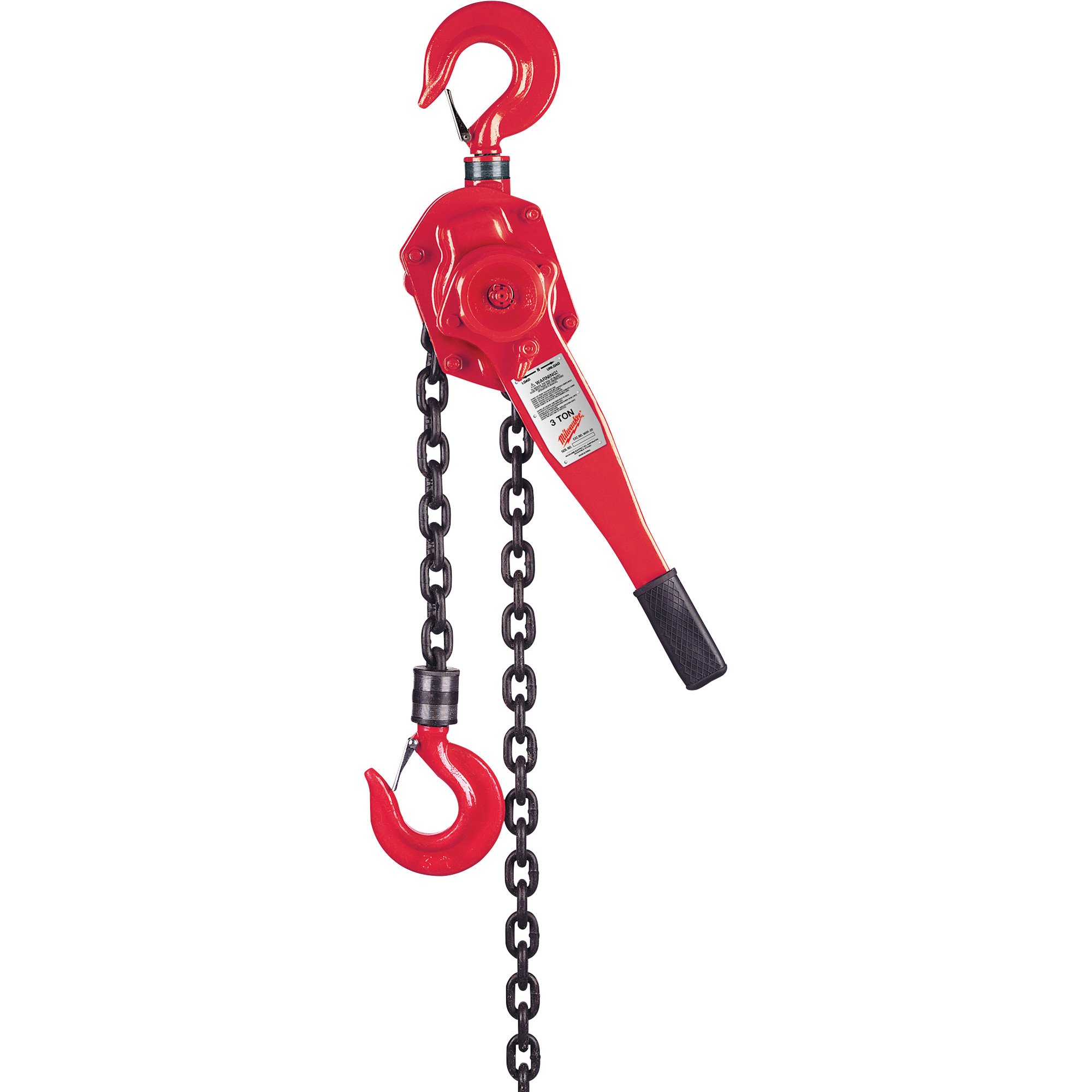 Milwaukee Manual Lever Hoist — 3/4-Ton Capacity, 20ft. Lift, Model# 9684-20