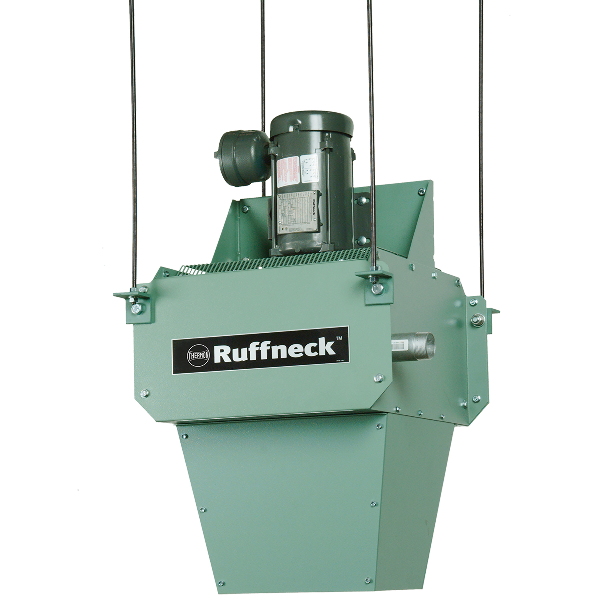 Ruffneck™ Advanced Vertical Series Heat Exchanger Unit Heater, 12” Fan, Epoxy Powder-Coated Carbon Steel Cabinet, General Purpose, 115V, Single Phase