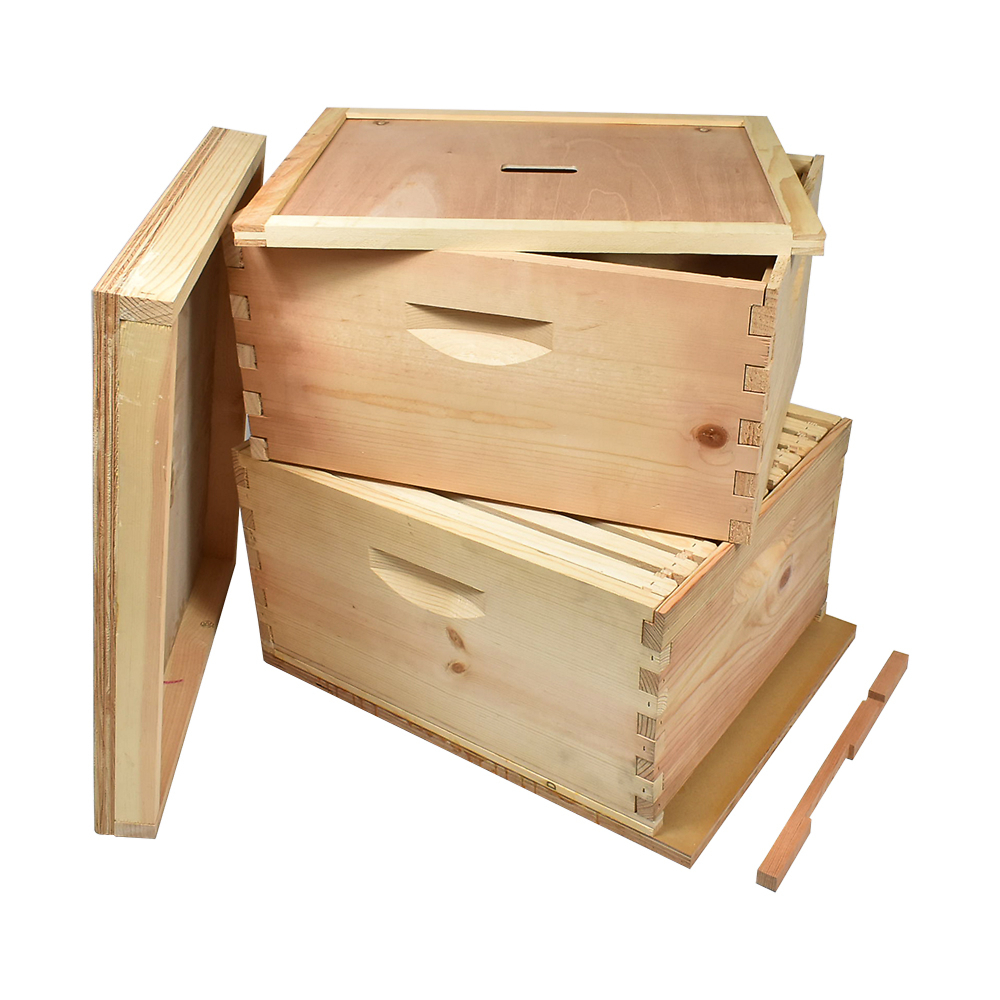 GoodLand Bee Supply GL-E2-2BK Beekeeping Double Deep Beehive Kit