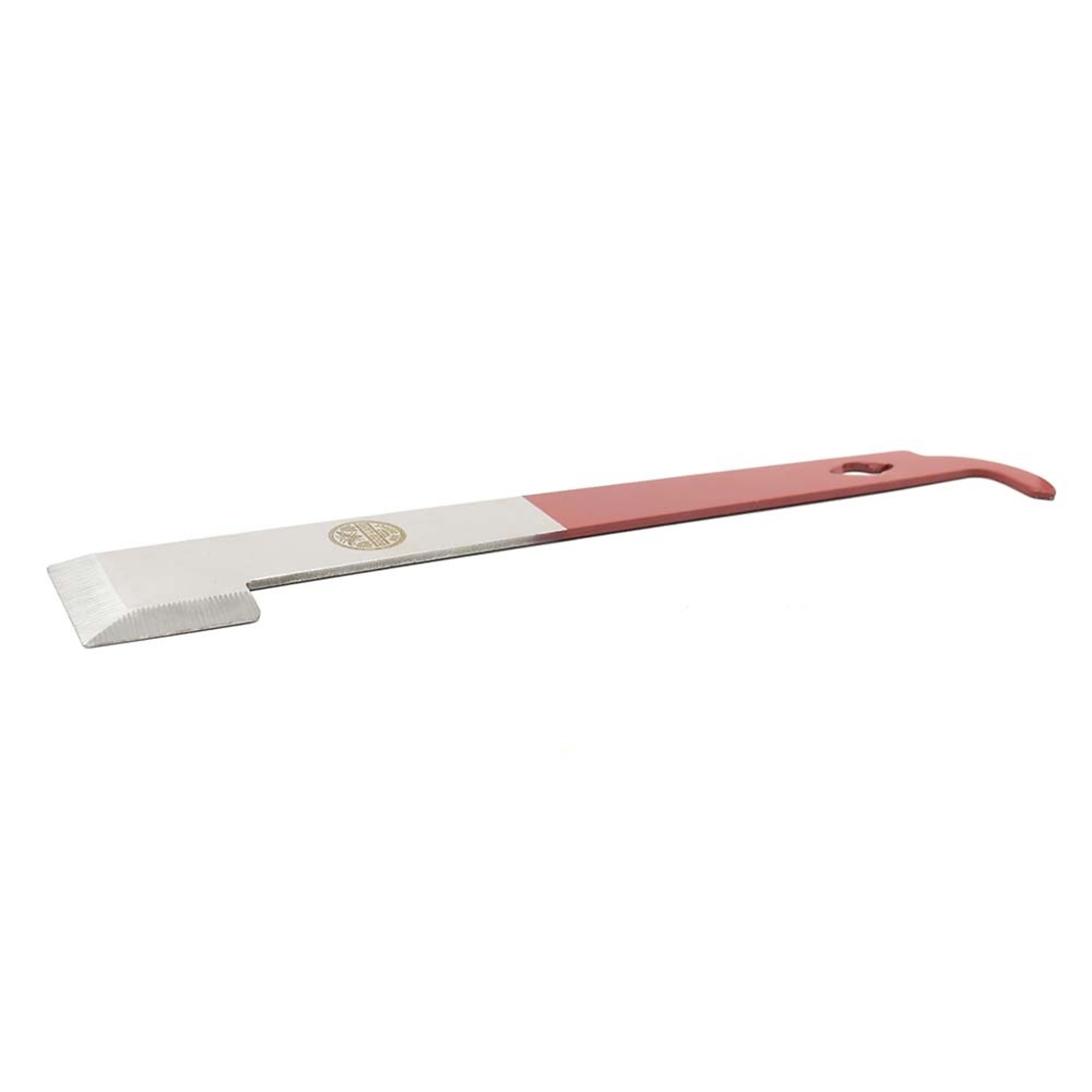 Good Land Bee Supply GLHT-REDHOOK 10 Inch Stainless Steel Standard Beehive Frame Lifter and Scraper J Hook Tool - Red Handle