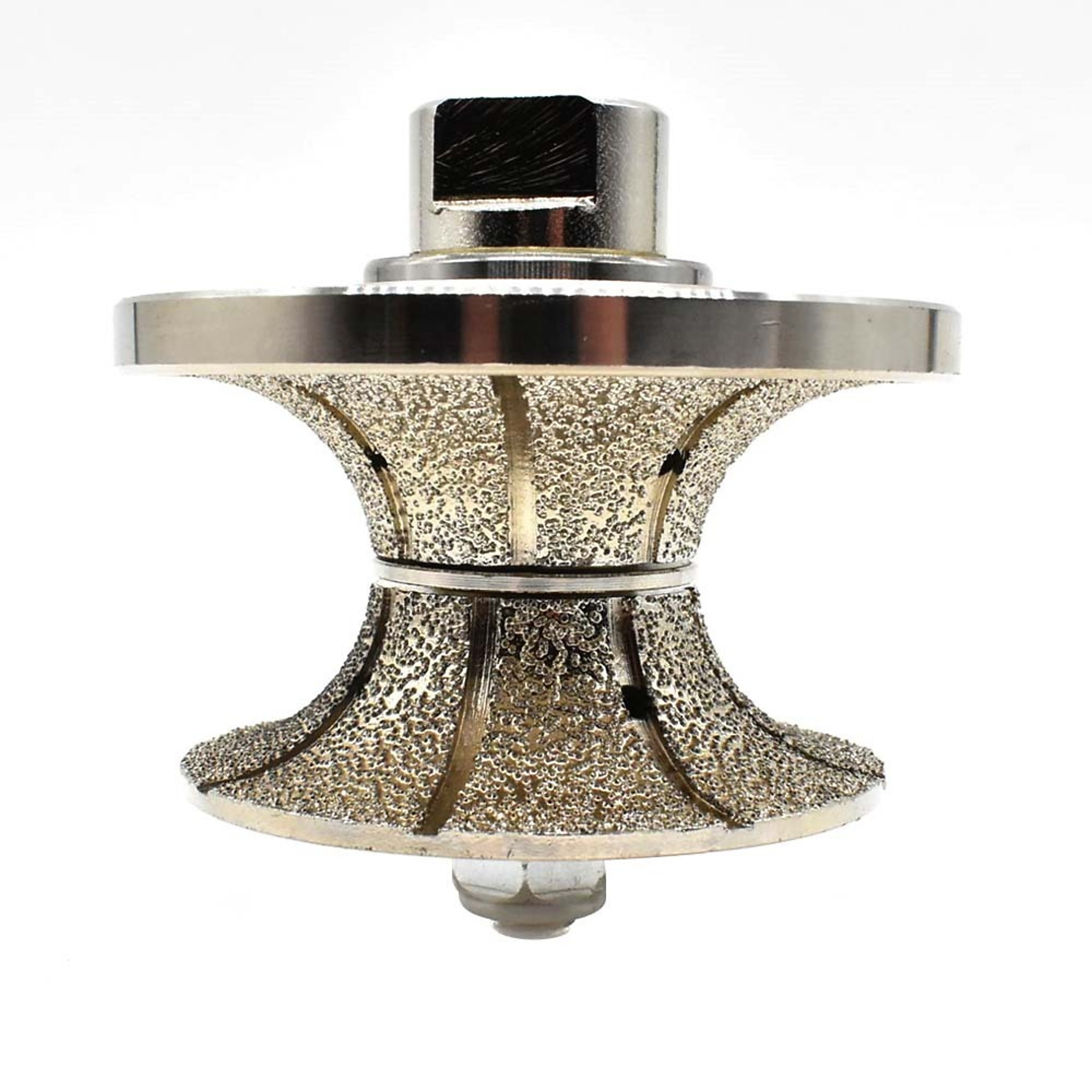 Specialty Diamond V40FBPW 1-1/2 Inch Full Bullnose Vacuum Brazed Diamond Profile Wheel with 5/8 Inch-11 Female Threads
