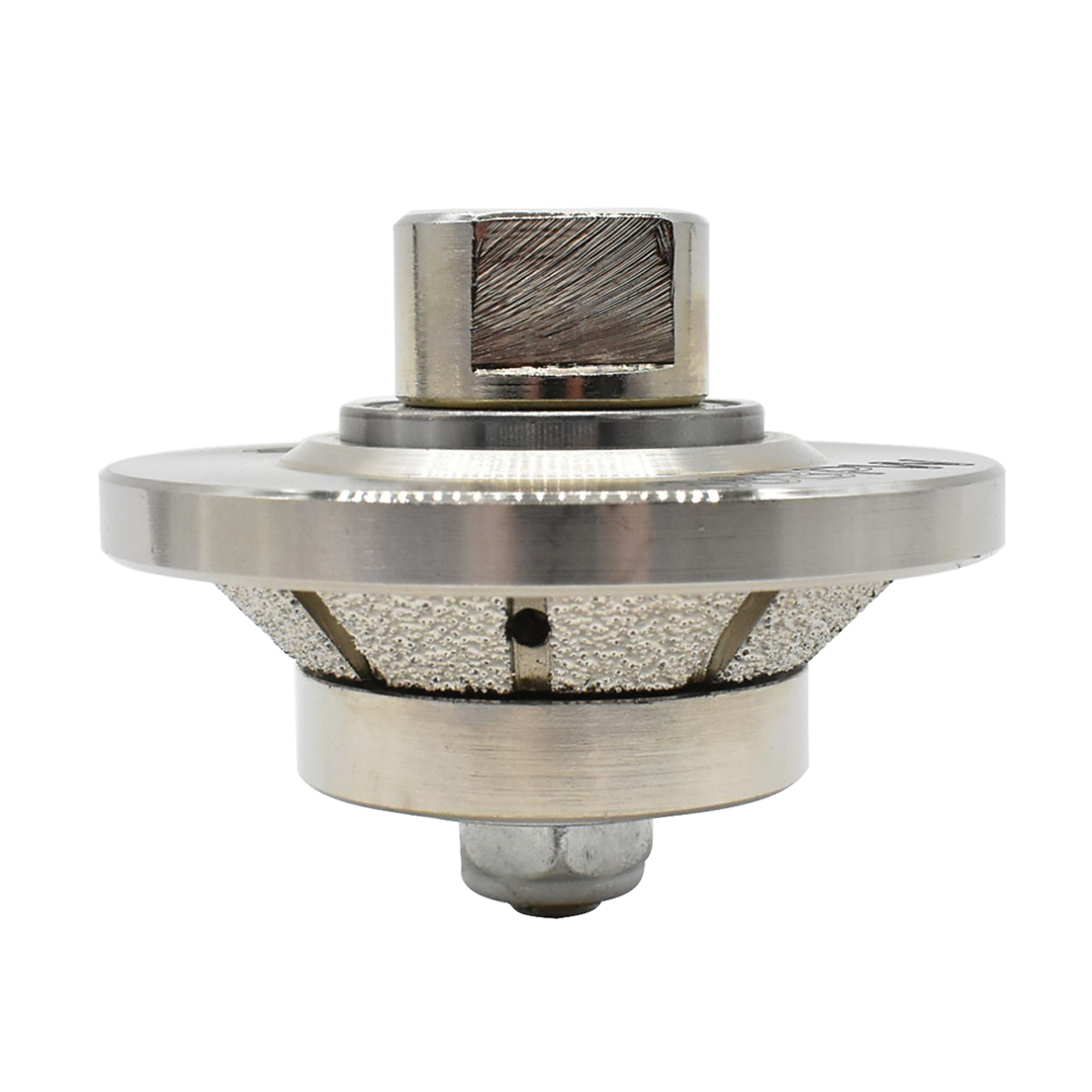 Specialty Diamond 38BPW 45 Degree 3/8 Inch Vacuum Brazed 65mm Premium Diamond Profile Wheel with 5/8 Inch x 11 Female Threads