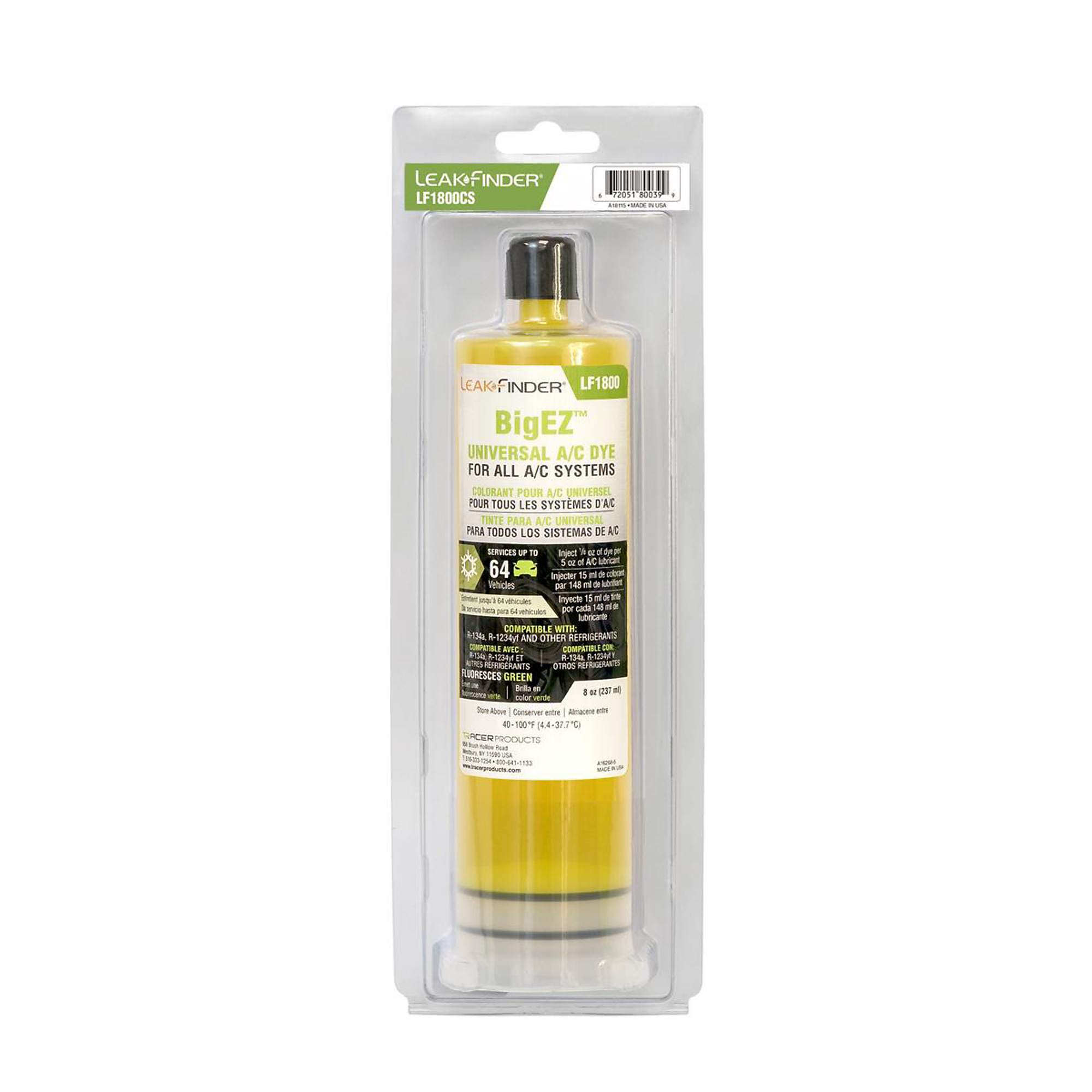 Tracer Products 1EA 8-oz (237 ml) Universal BigEZ A/C dye