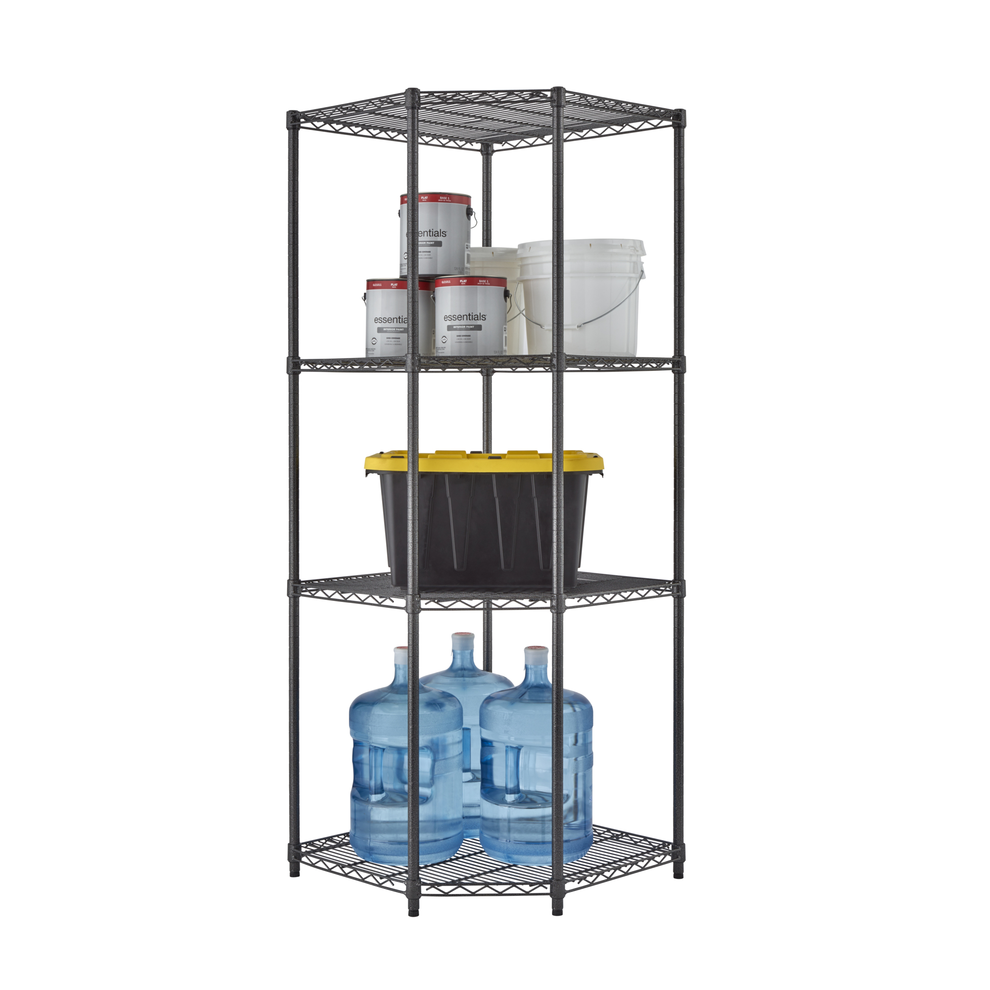 TRINITY 27x27x18x72 CRNR Wire Shelving
