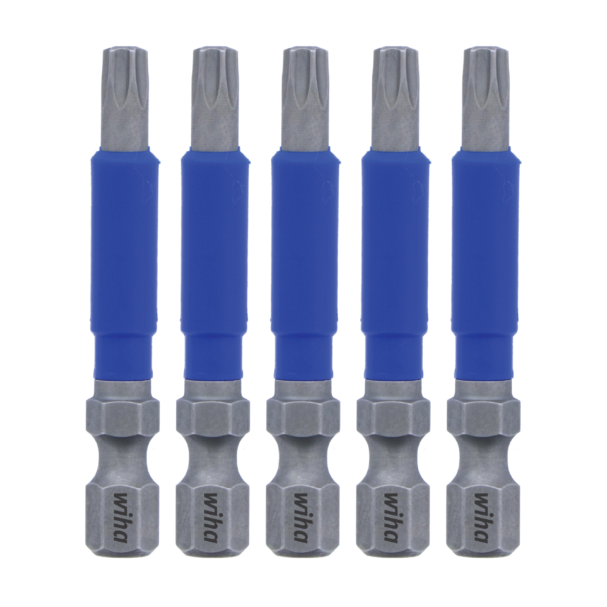 Wiha Tools TerminatorBlue Torx Impact Bits, T25, 2.0L, 5-Pack , Model# 70277