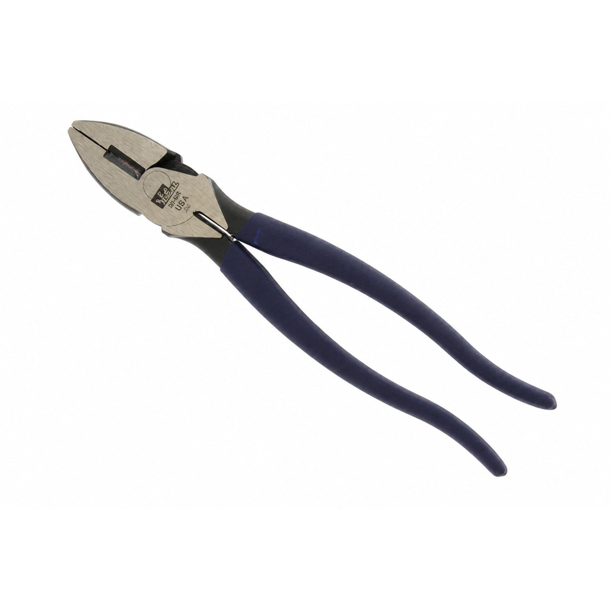IDEAL, Linesman Pliers 9-1/2? Dipped-Grip, alloyed steel,  knife-to-knife cutting blades, tempered body and cutting edges, High leverage pivot design, cutting hardened wire, bolts, and stainless steel wire, made in the USA, 30-455