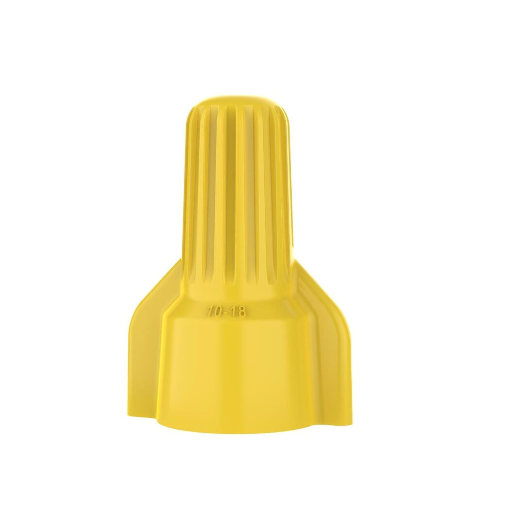 IDEAL, Yellow WingTwist® WT51 Wire Connectors, Contoured wing design provides added leverage when twisting, Tough shell, Corrosion-resistant spring, supports 2 #18 AWG wires to 3 #12 AWG wires, WT51-1