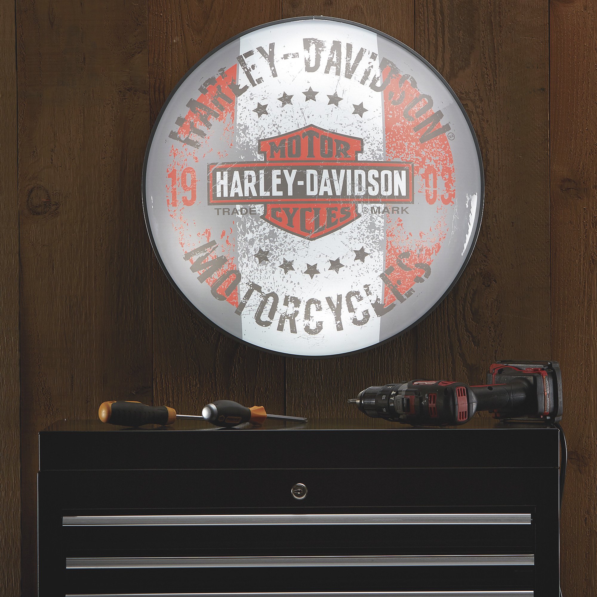 Harley-Davidson Motorcycles Dome Pub Light — Model# HDL-15630