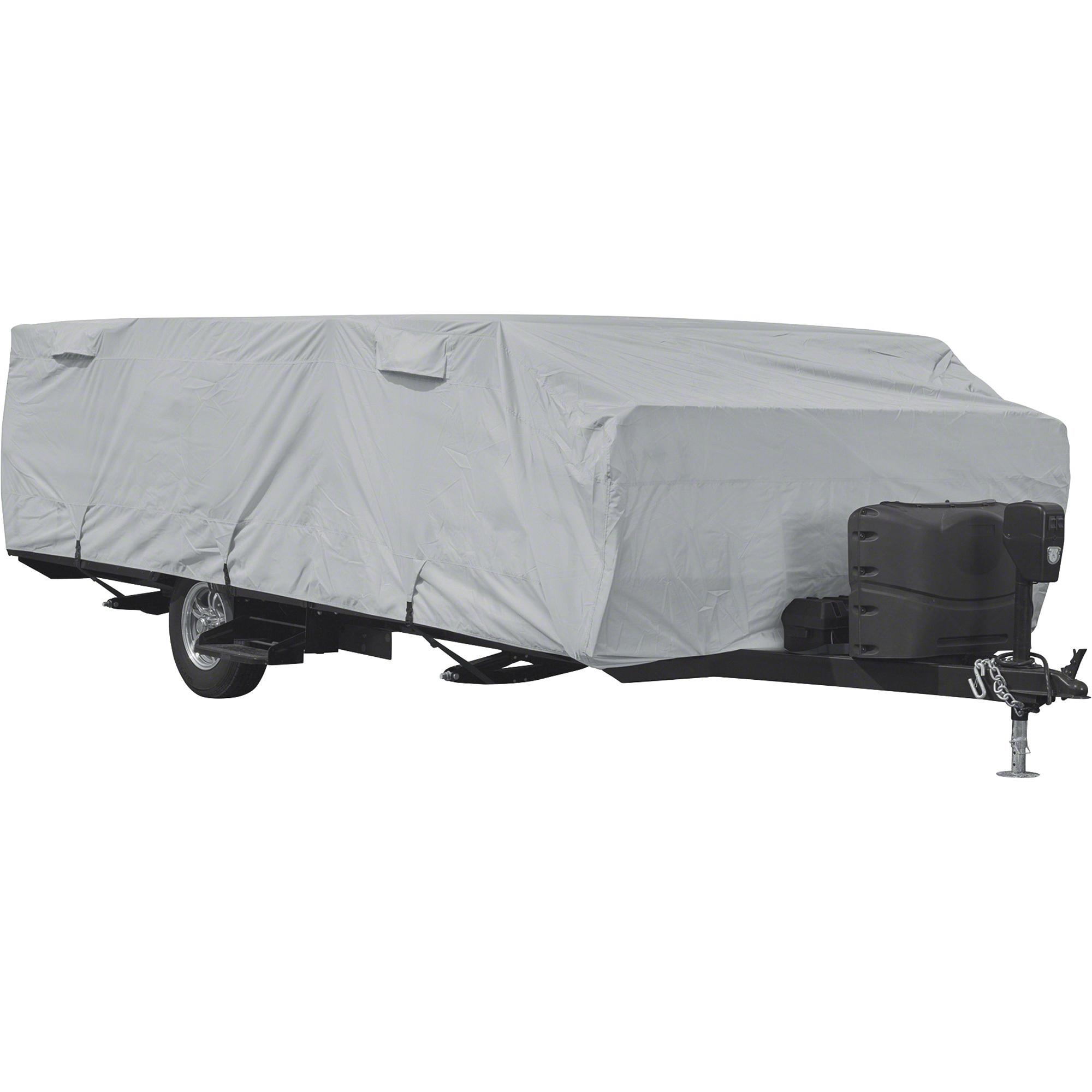 Classic Accessories PermaPRO Folding Camper Trailer Cover, Gray, Fits 12ft.L-14ft.L Folding Camper Trailers, Model# 80-403-161001-RT