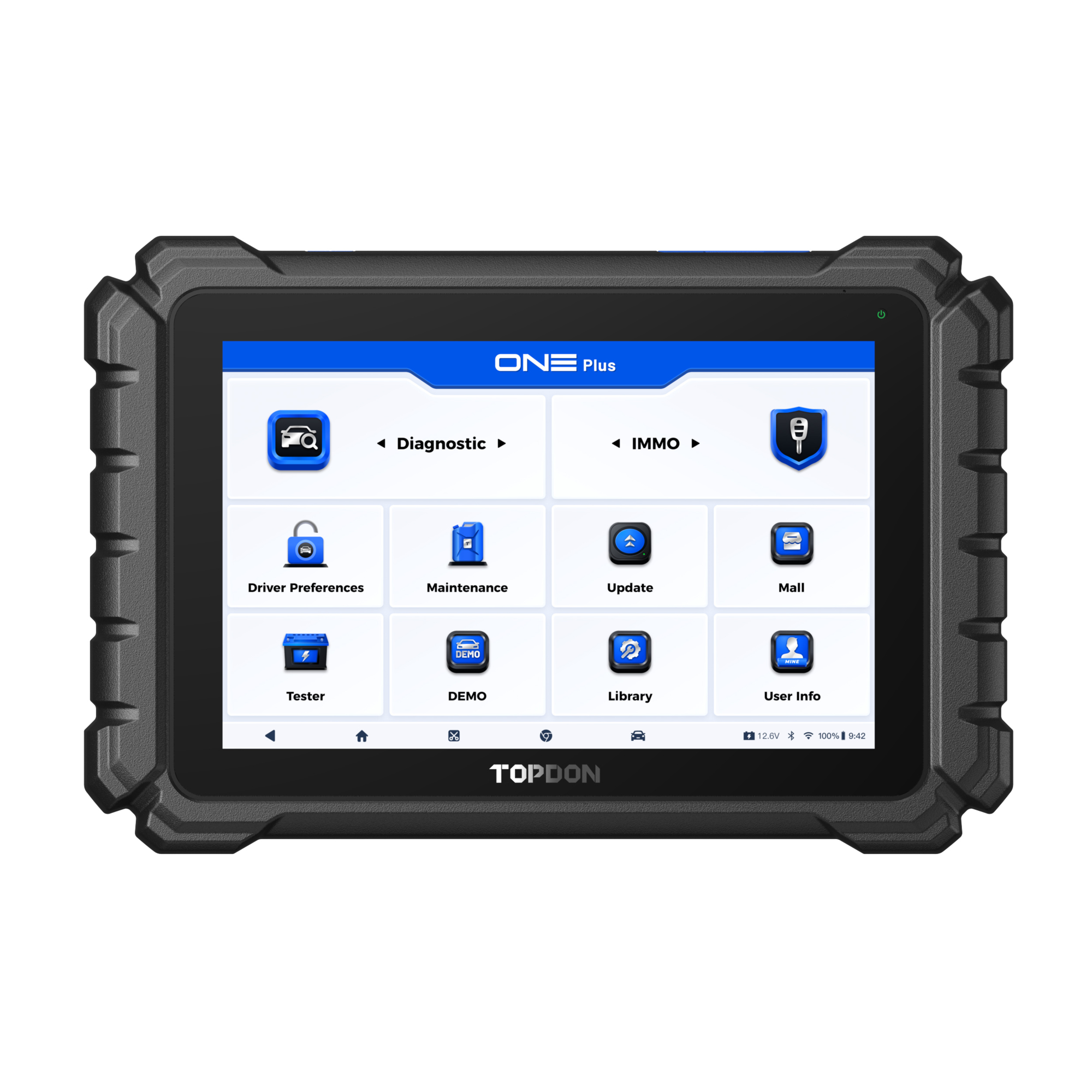TOPDON Professional 10.1" Automotive Diagnostic Tool, J2534 Prog., Modle #TDONEPLUS