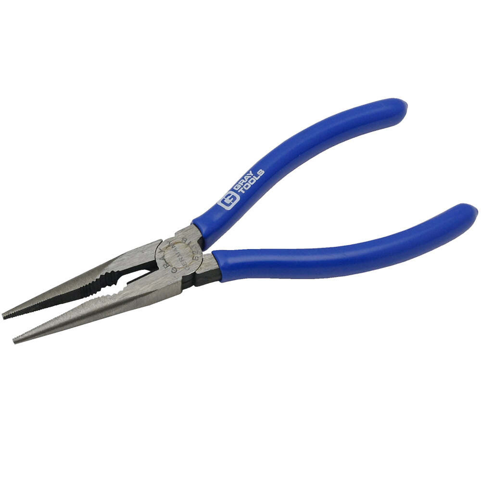 Gray Tools 6-1/4" Needle Nose Straight Cutter Pliers, With Vinyl Grips, 2" Jaw