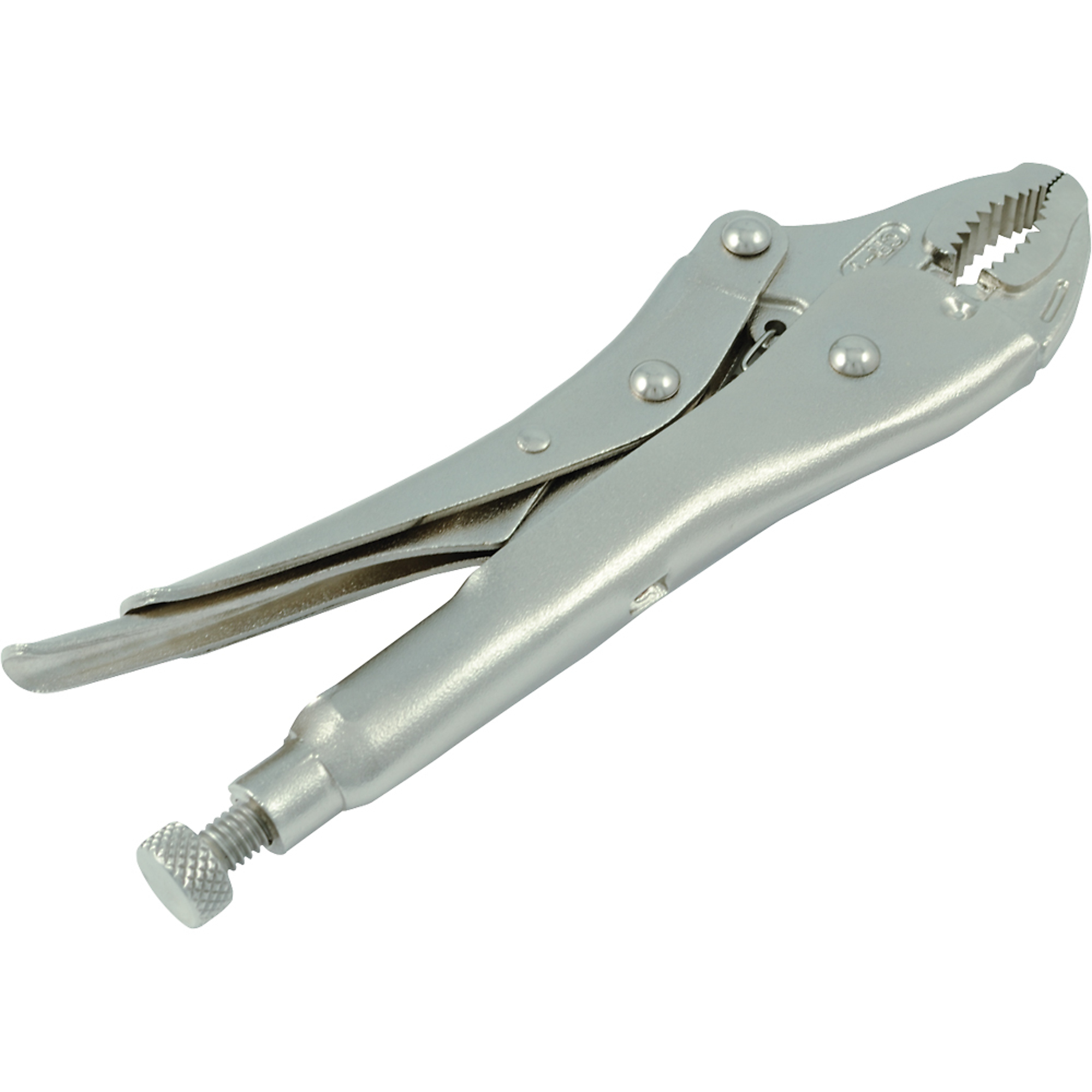 Dynamic Tools 7" Locking Pliers, Curved Jaws With Wire Cutter