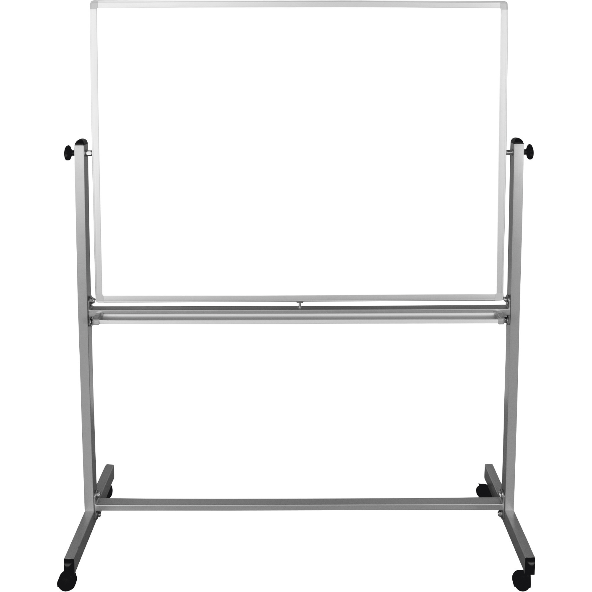 Luxor Double-Sided Whiteboard, Grey/White, 51 1/2in.W x 20 1/2in.D x 65 1/2in.H, Model# MB4836WW