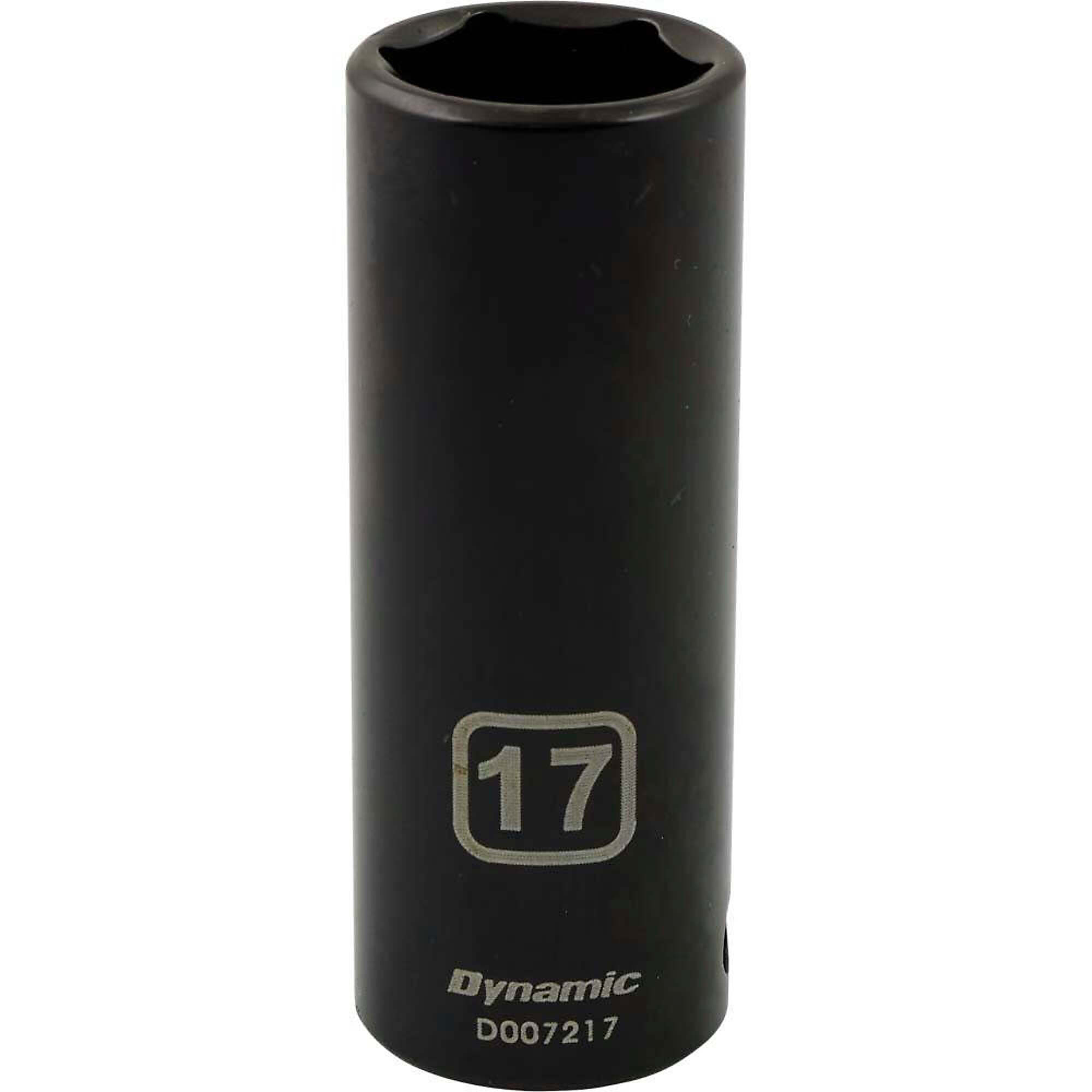 Dynamic Tools 3/8" Drive 6 Point Metric, 17mm Deep Length, Impact Socket
