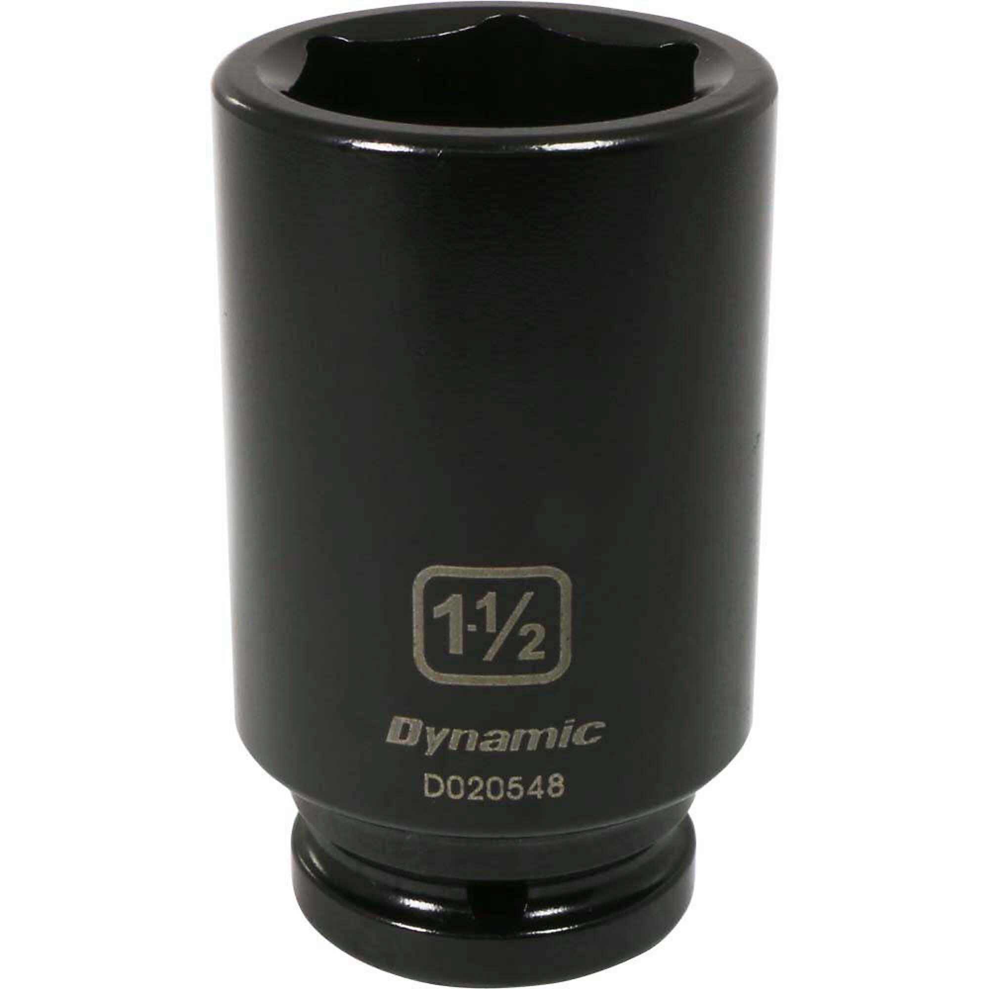 Dynamic Tools 3/4" Drive 6 Point SAE, 1-1/2" Deep Length, Impact Socket