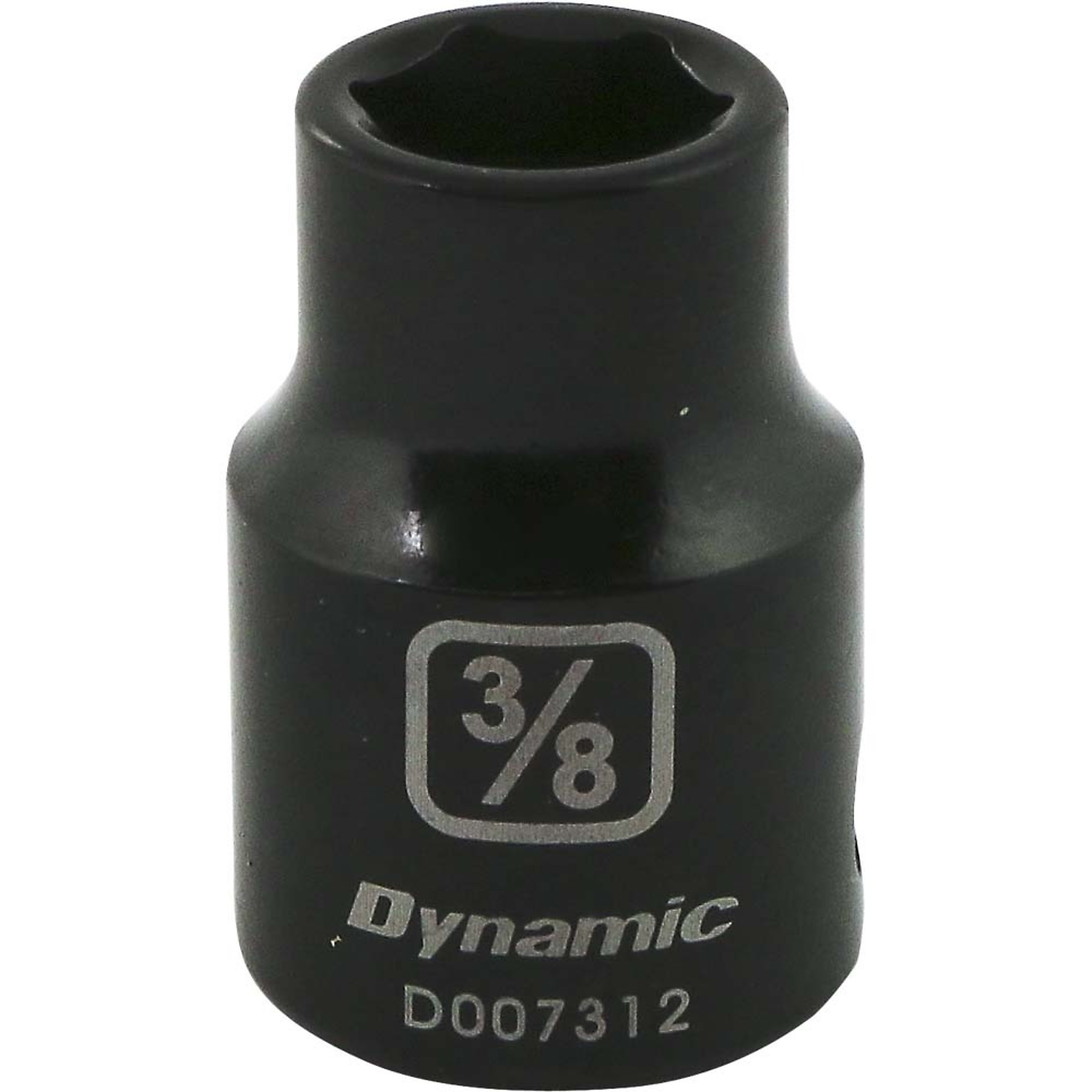 Dynamic Tools 3/8" Drive 6 Point SAE, 3/8" Standard Length, Impact Socket