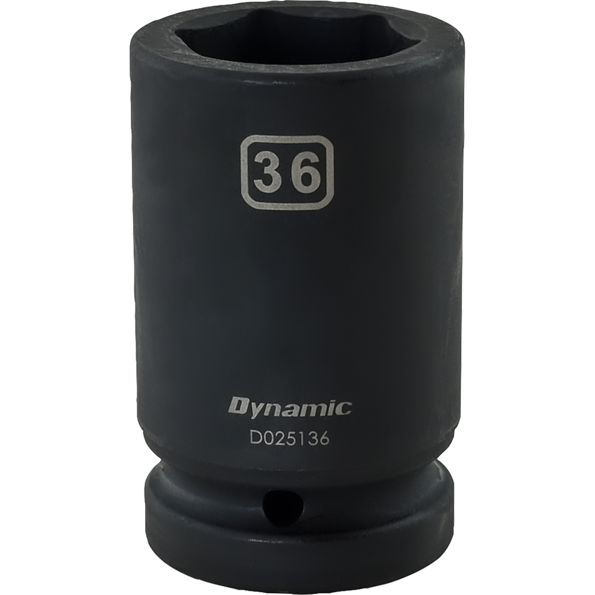Dynamic Tools 1" Drive 6 Point Metric, 36mm Deep Length, Impact Socket