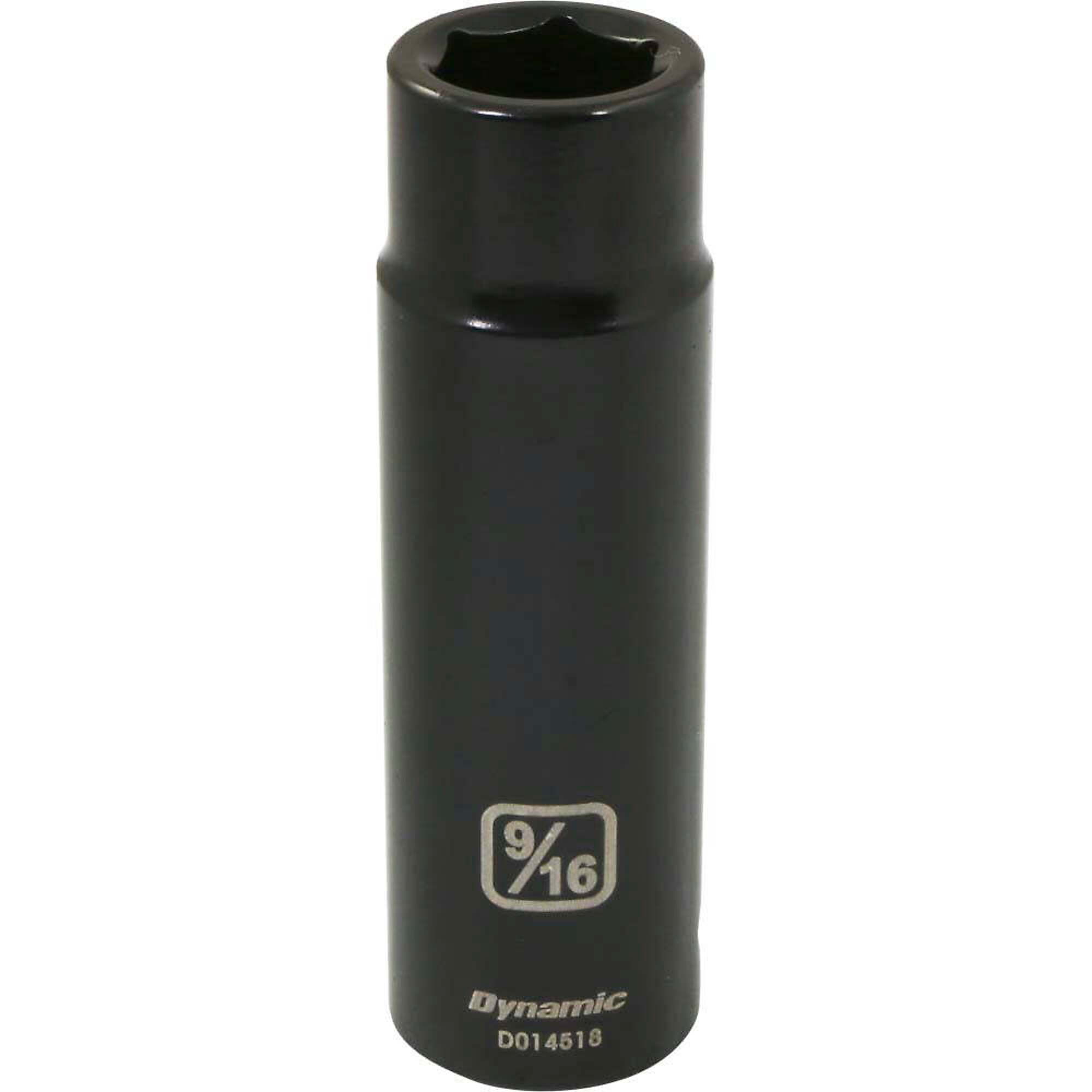 Dynamic Tools 1/2" Drive 6 Point SAE, 9/16" Deep Length, Impact Socket