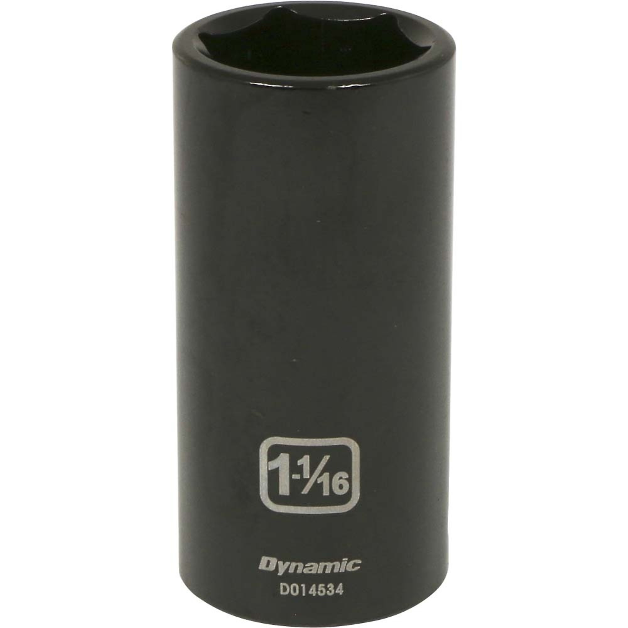 Dynamic Tools 1/2" Drive 6 Point SAE, 1-1/16" Deep Length, Impact Socket