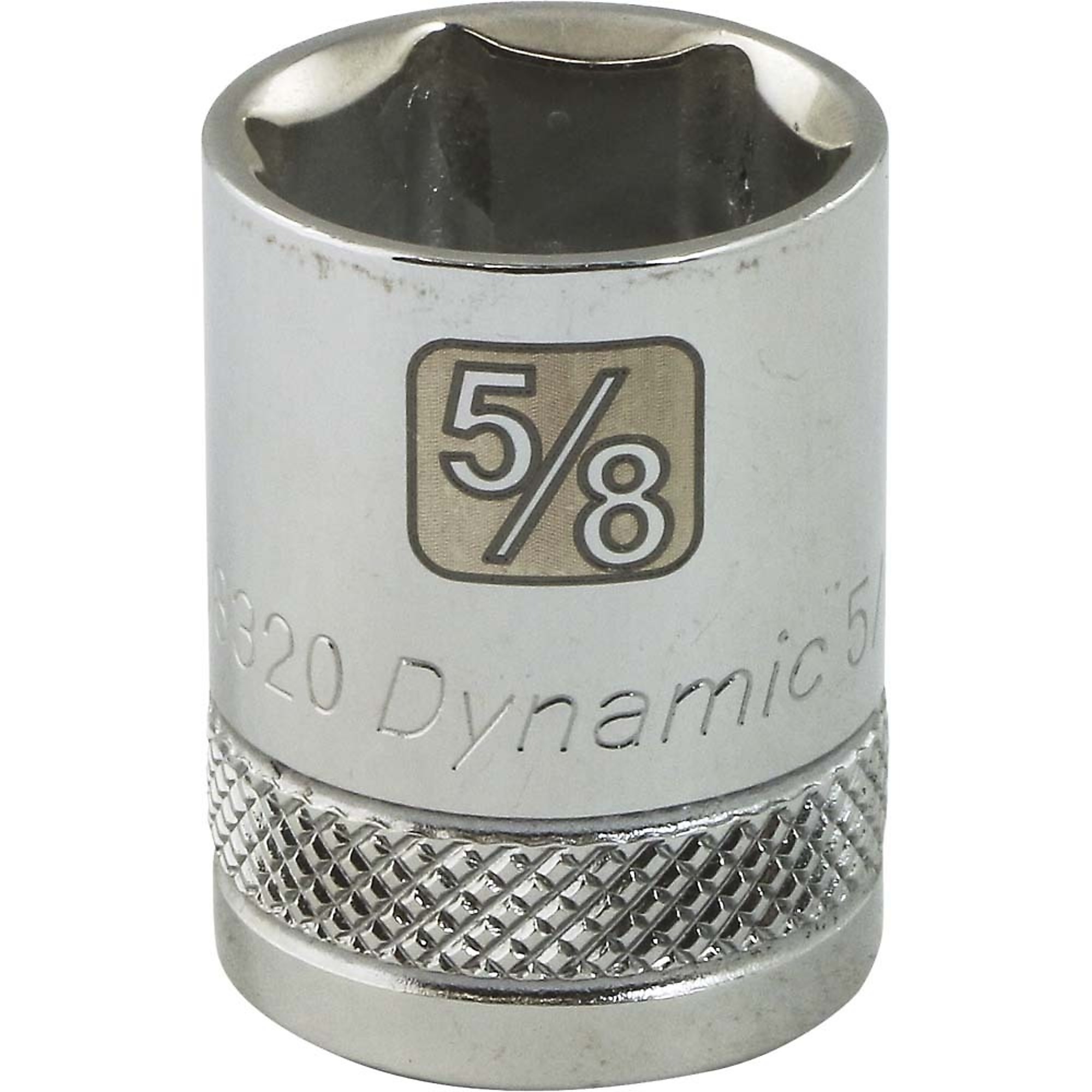 Dynamic Tools 3/8" Drive 6 Point SAE, 5/8" Standard Length, Chrome Finish Socket