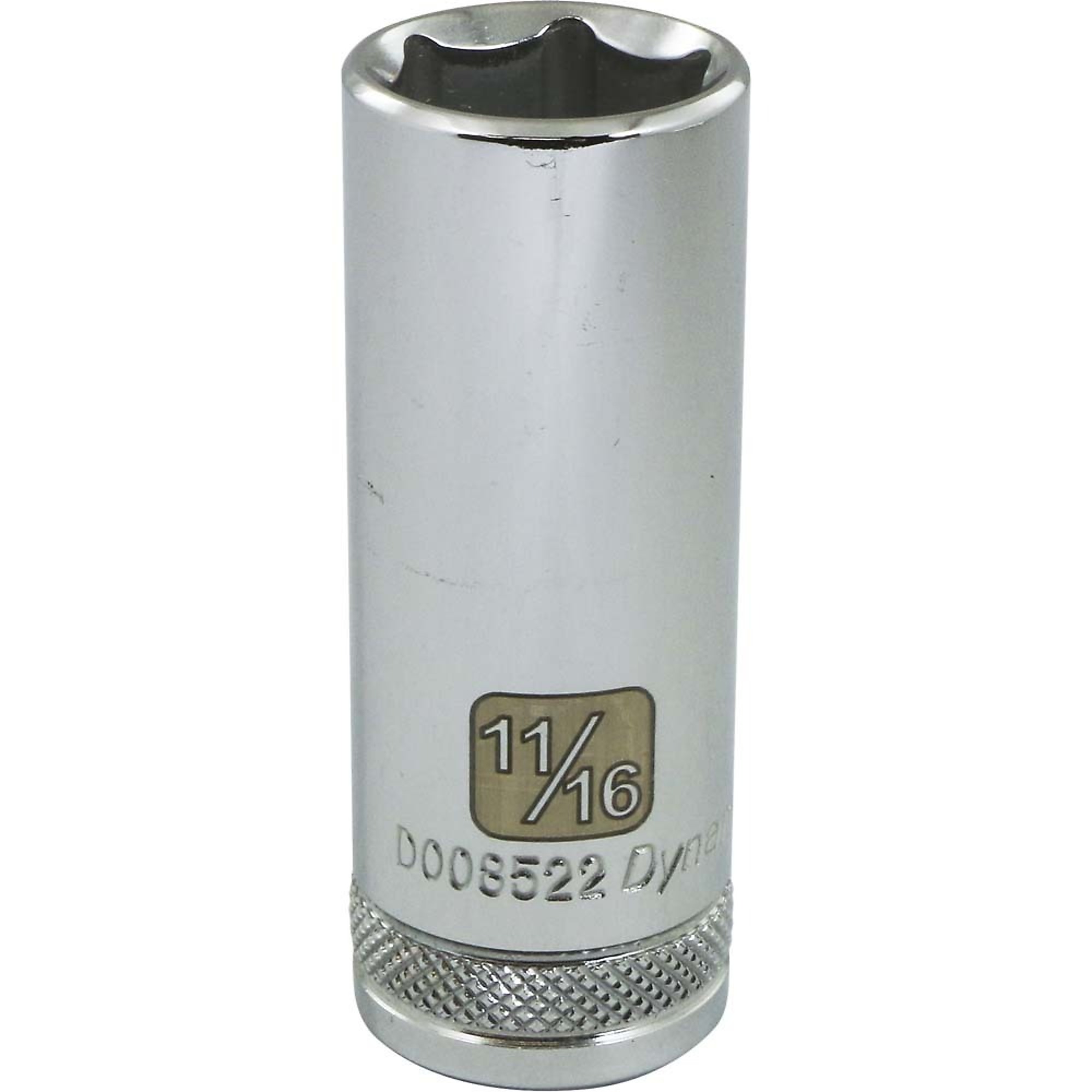 Dynamic Tools 3/8" Drive 6 Point SAE, 11/16" Deep Length, Chrome Finish Socket