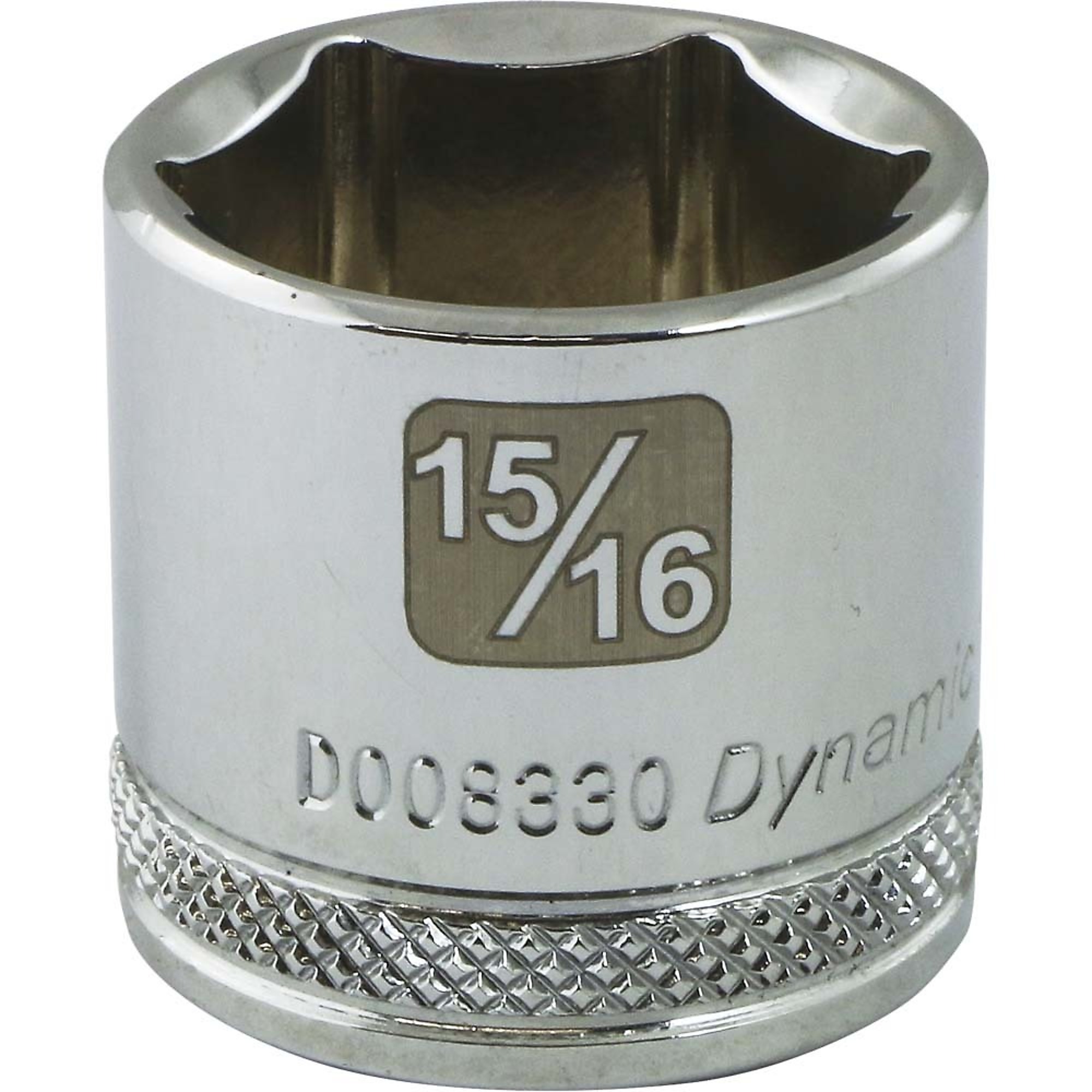 Dynamic Tools 3/8" Drive 6 Point SAE, 15/16" Standard Length, Chrome Finish Socket