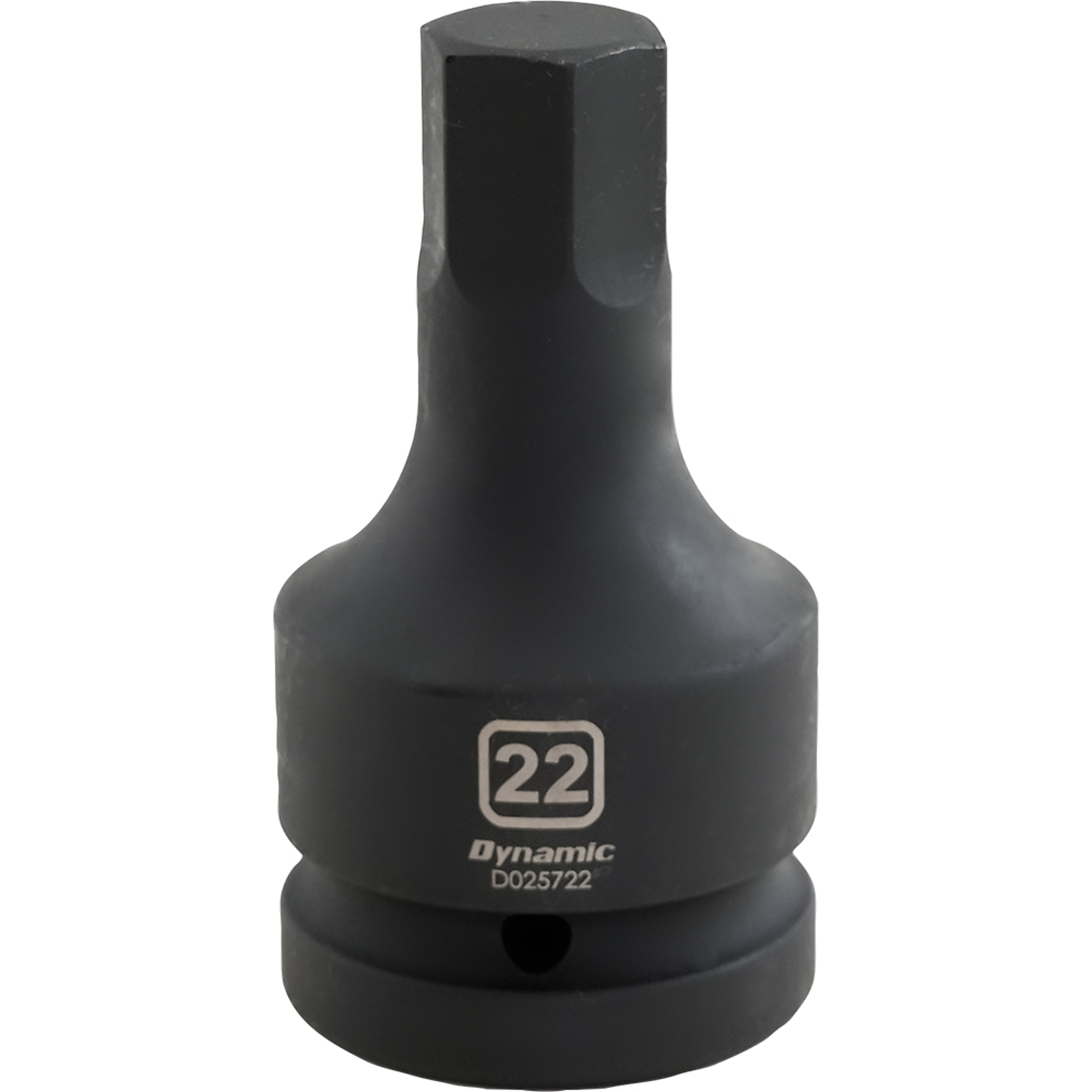 Dynamic Tools 1" Drive Metric Hex Head, 22mm, Bit Impact Socket