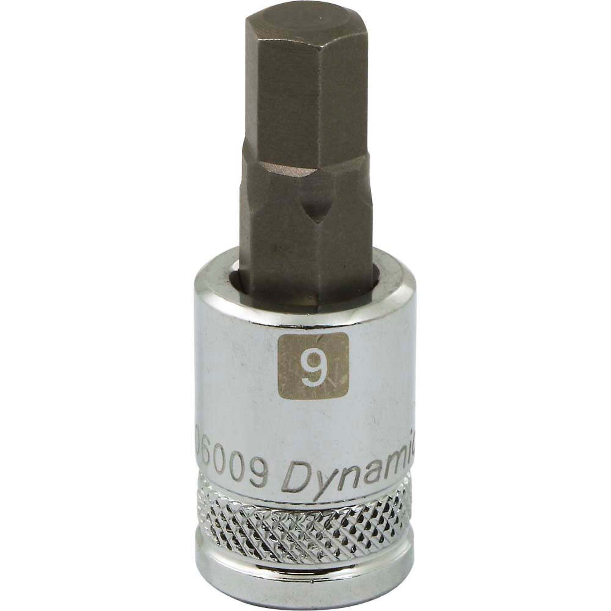 Dynamic Tools 3/8" Drive Metric Hex Head, 9mm Bit Standard Length, Chrome Finish Socket