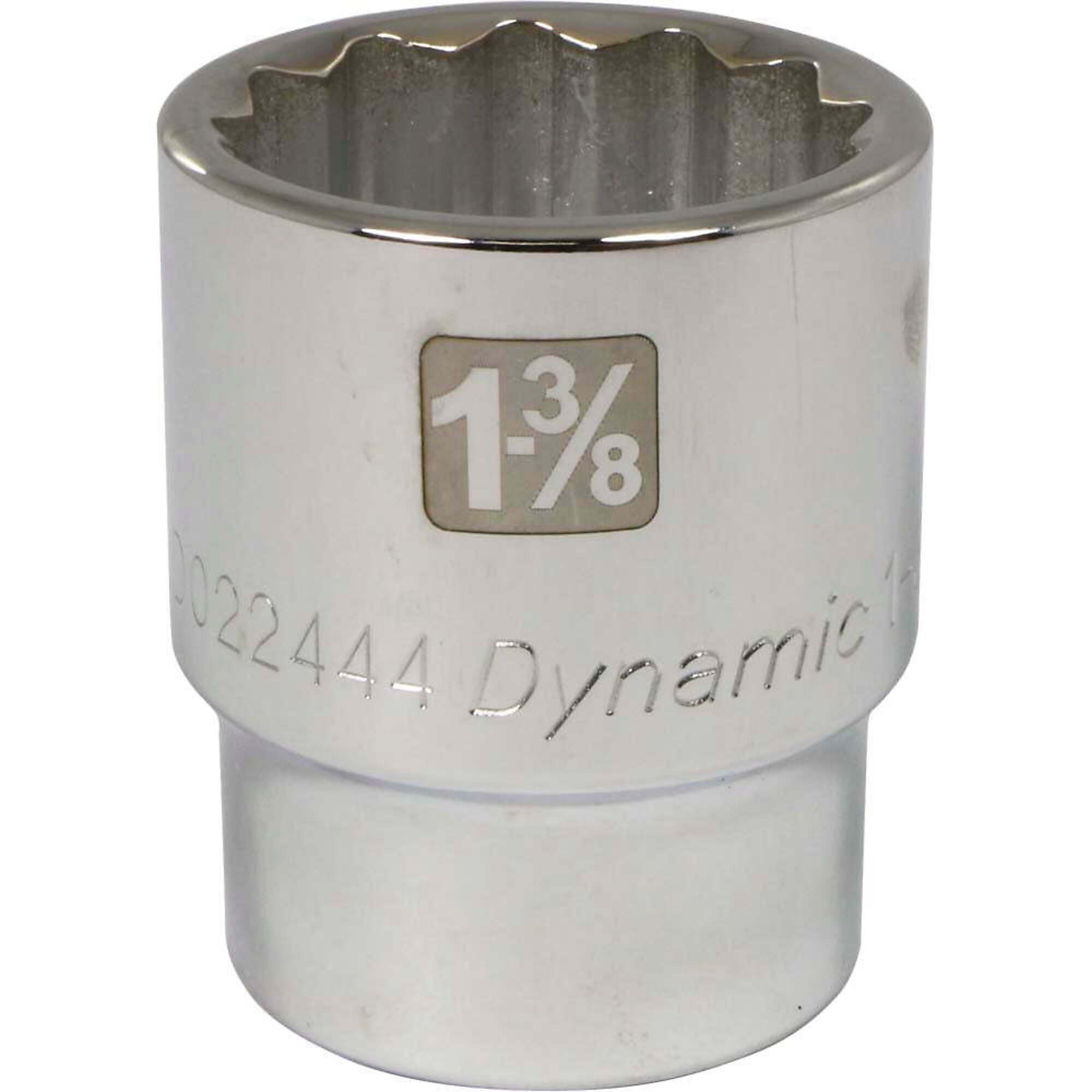 Dynamic Tools 3/4" Drive 12 Point SAE, 1-3/8" Standard Length, Chrome Finish Socket