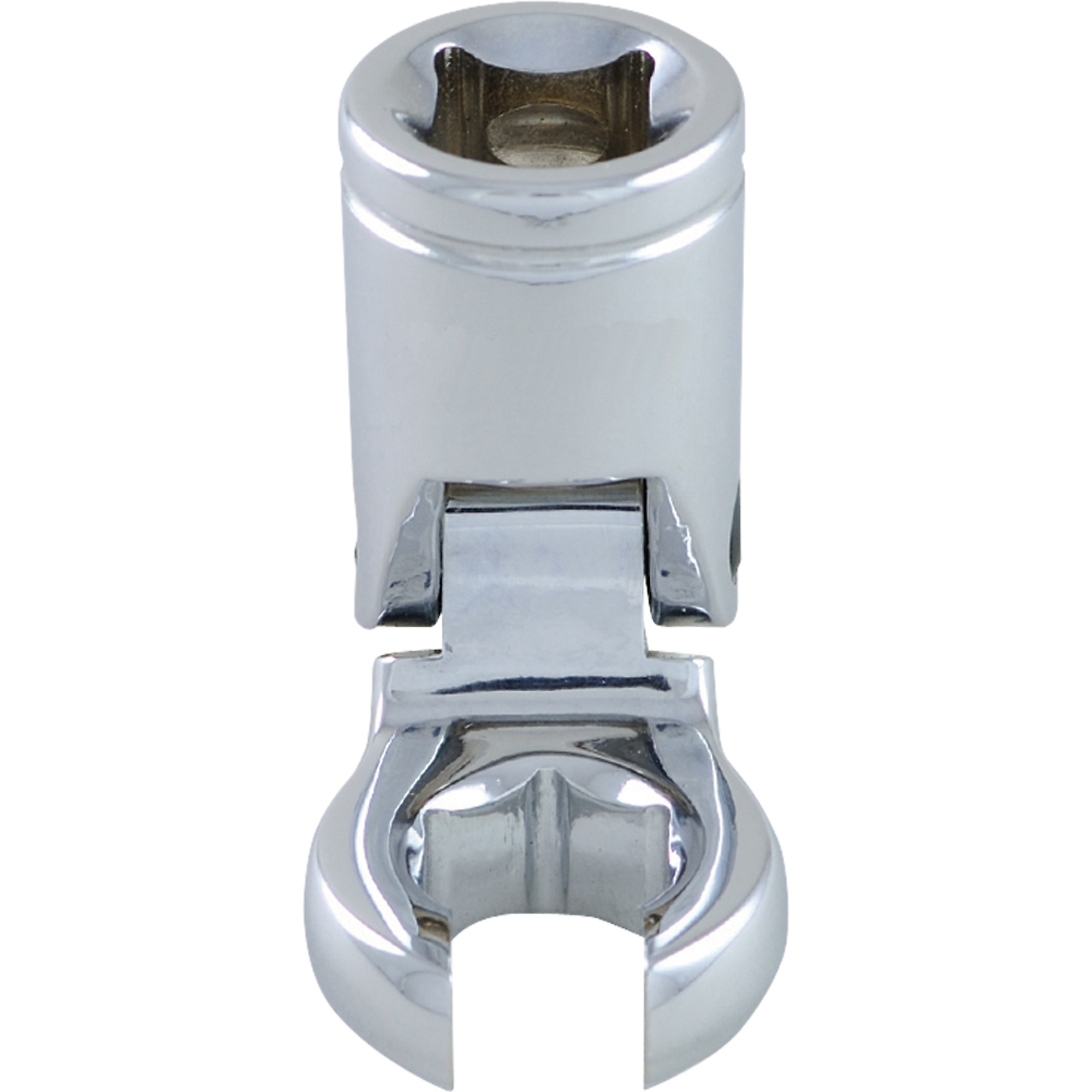 Dynamic Tools 3/8" Drive Metric 10mm Flex Head, Crow Foot Flare Nut Socket, Chrome Finish