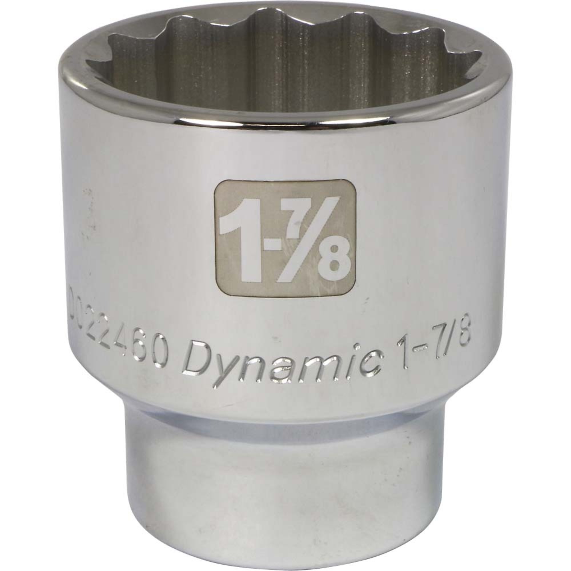 Dynamic Tools 3/4" Drive 12 Point SAE, 1-7/8" Standard Length, Chrome Finish Socket