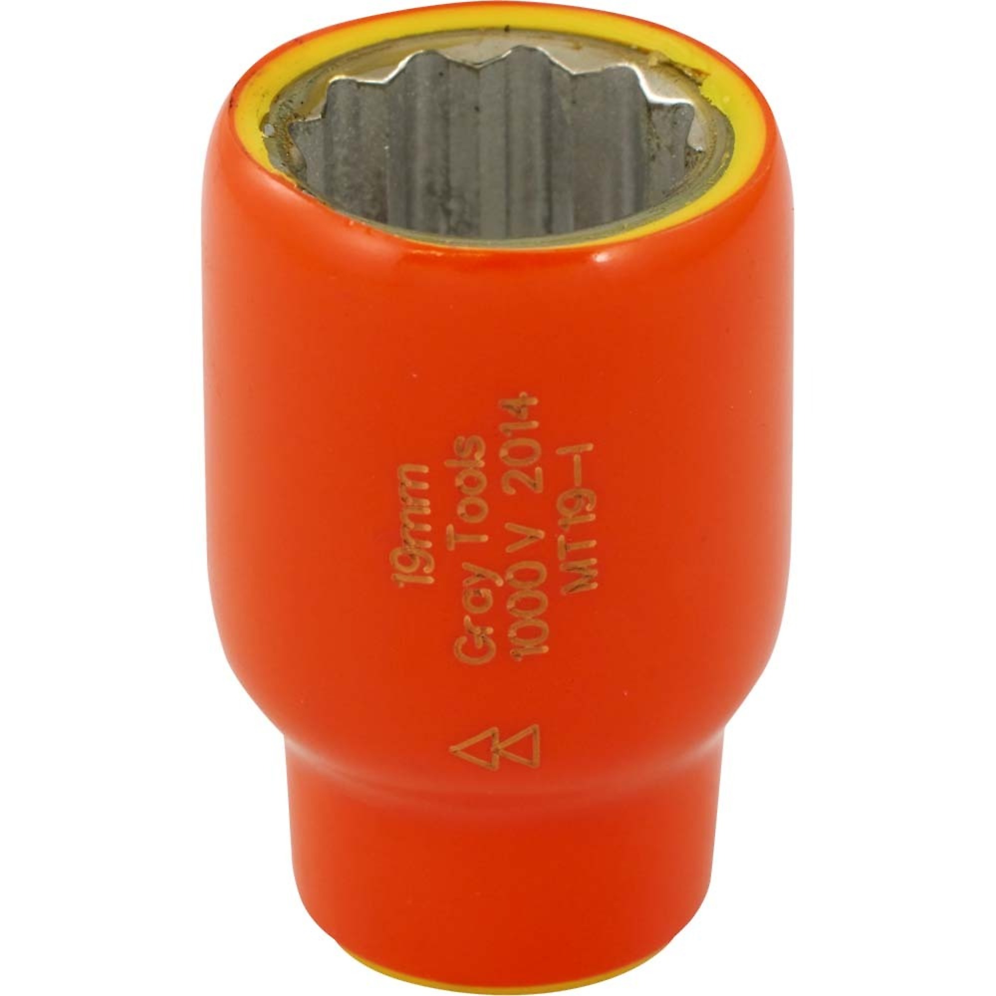 Gray Tools 19mm X 3/8" Drive, 12 Point Standard Length Socket, 1000V Insulated