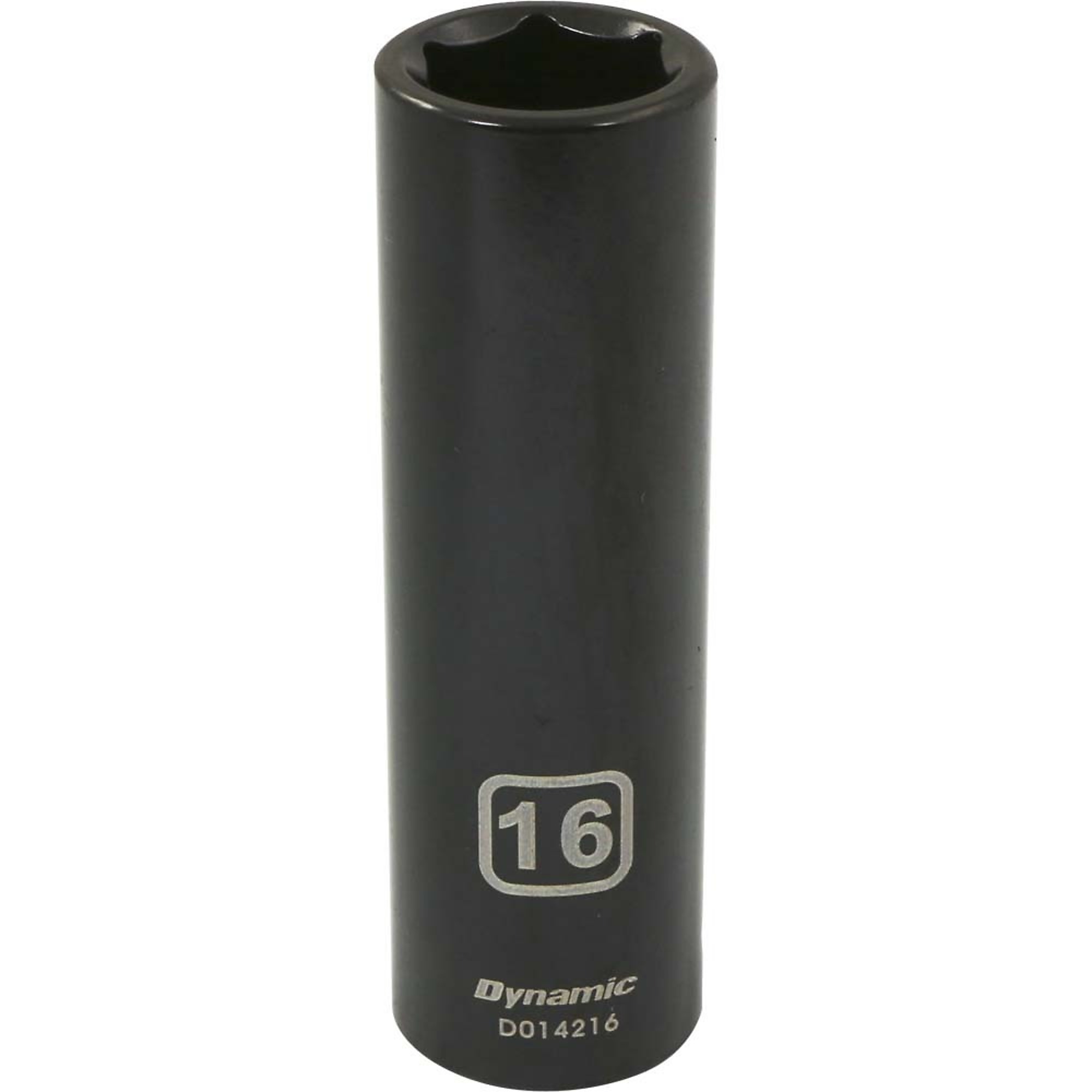 Dynamic Tools 1/2" Drive 6 Point Metric, 16mm Deep Length, Impact Socket