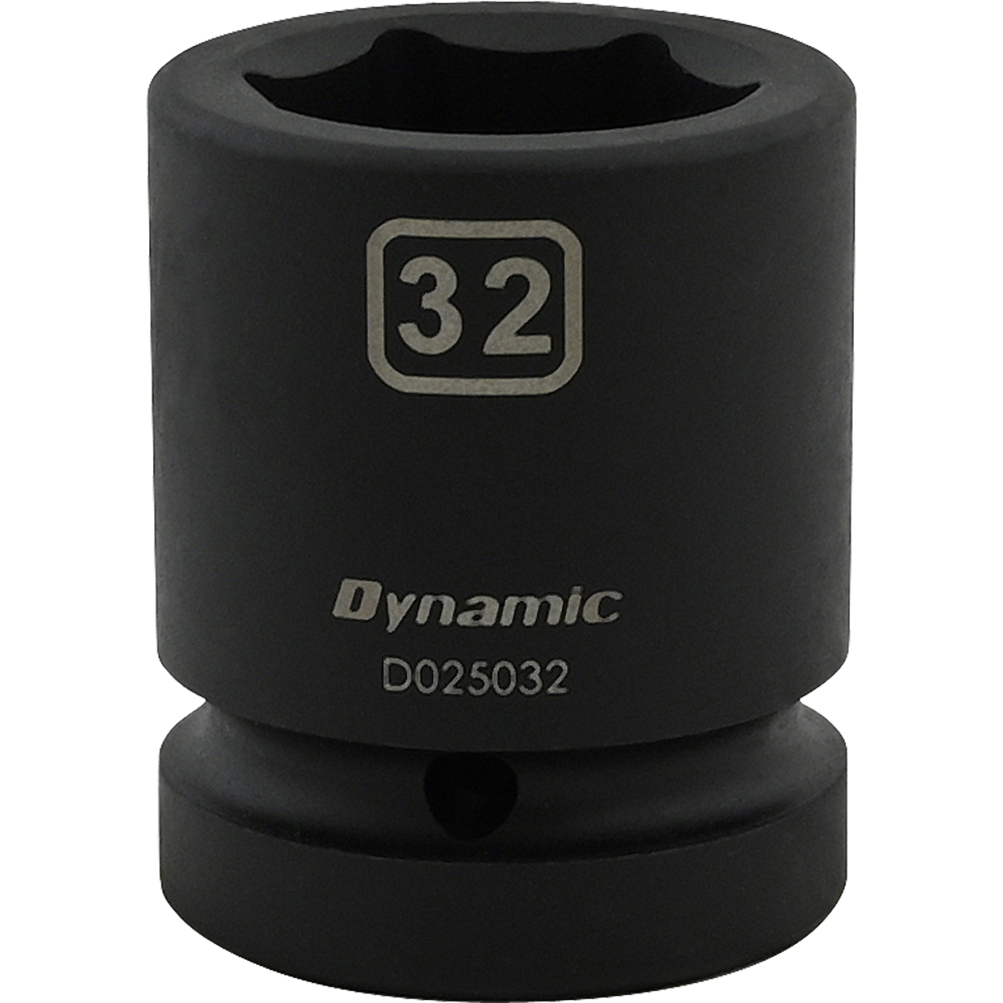 Dynamic Tools 32mm X 1" Drive, 6 Point Standard Length, Impact Socket