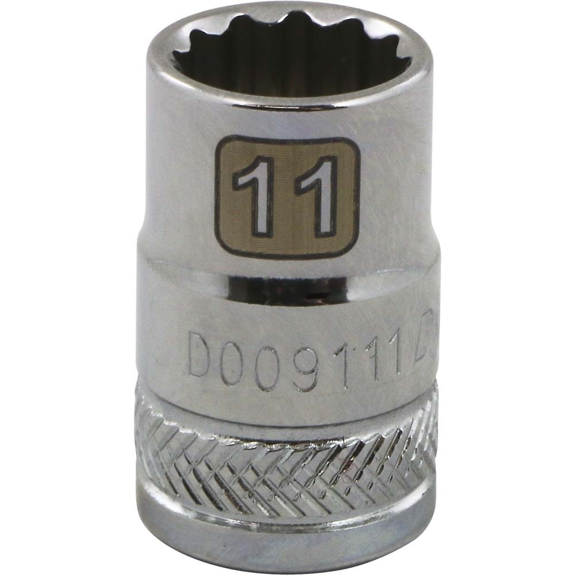 Dynamic Tools 3/8" Drive 12 Point Metric, 11mm Standard Length, Chrome Finish Socket